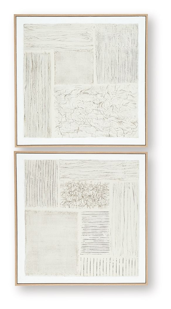 Ashley Furniture Andorfield - Wall Art Set (Set of 2) - Beige / Black / White - Image 4