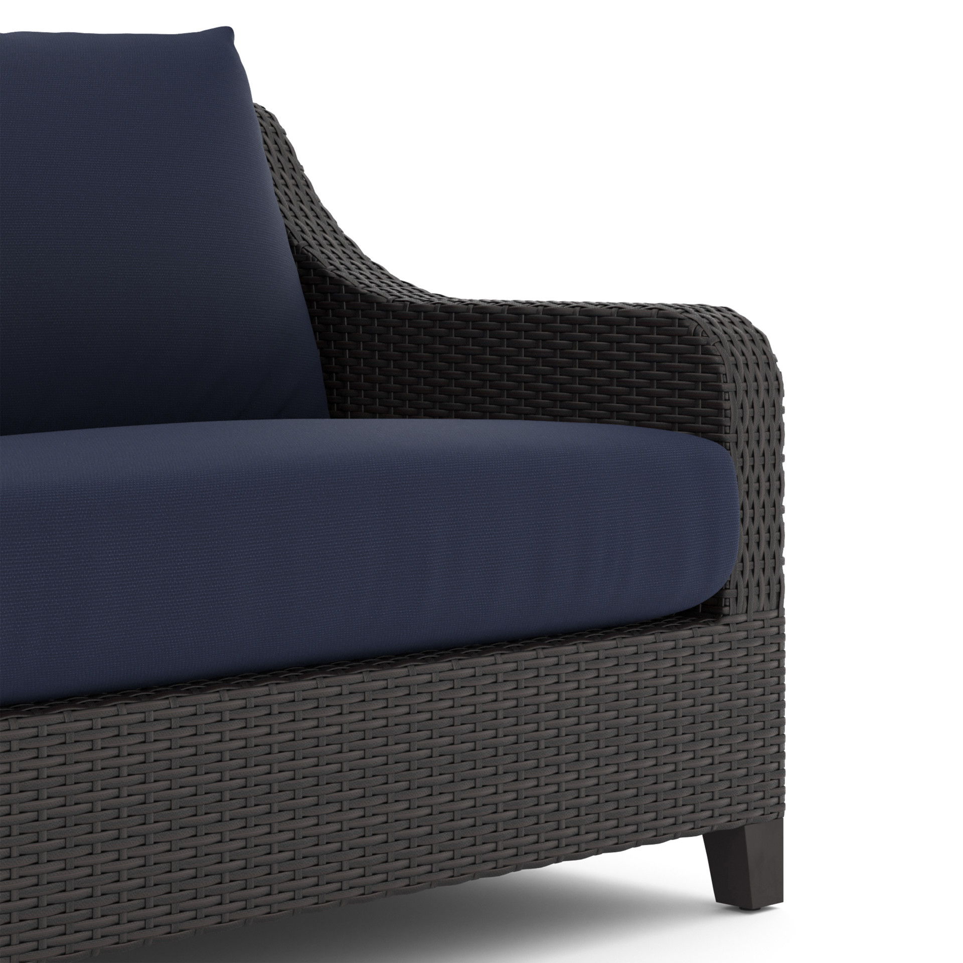 Skye - 2 Piece Outdoor Set (Sofa & Slat Top Coffee Table) - Blue, blue, view 4