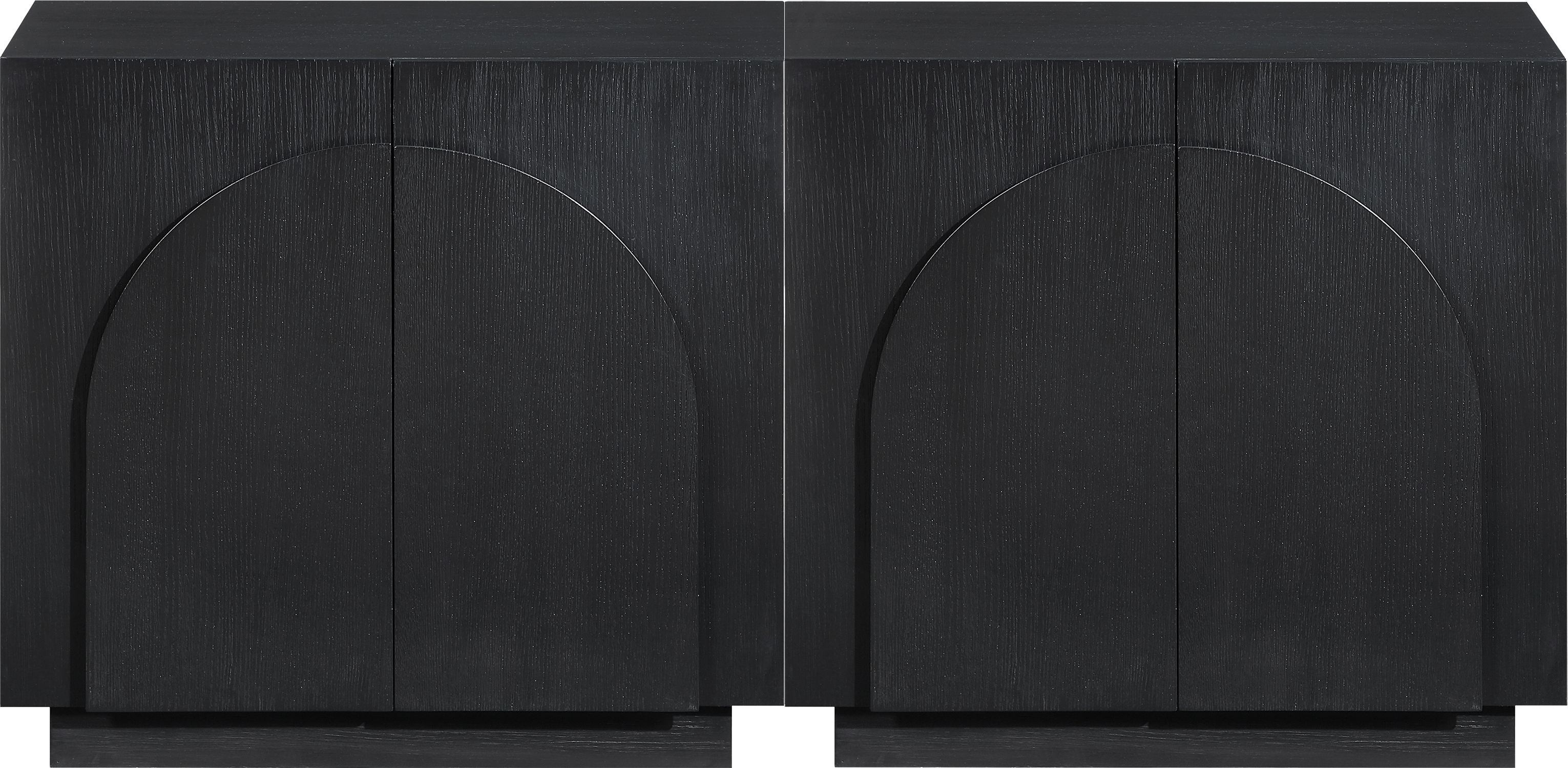 Navona - 2 Piece Sideboard / Buffet - Black
