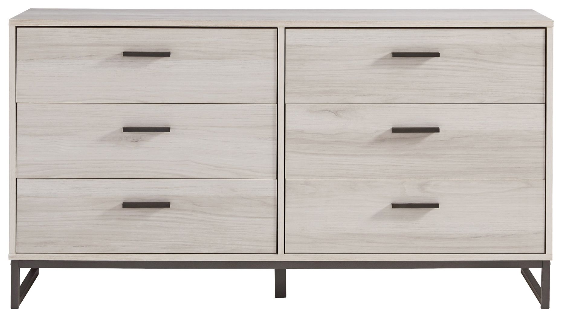 Socalle - Six Drawer Dresser - Vinyl-Wrapped - Light Natural, beige, view 4