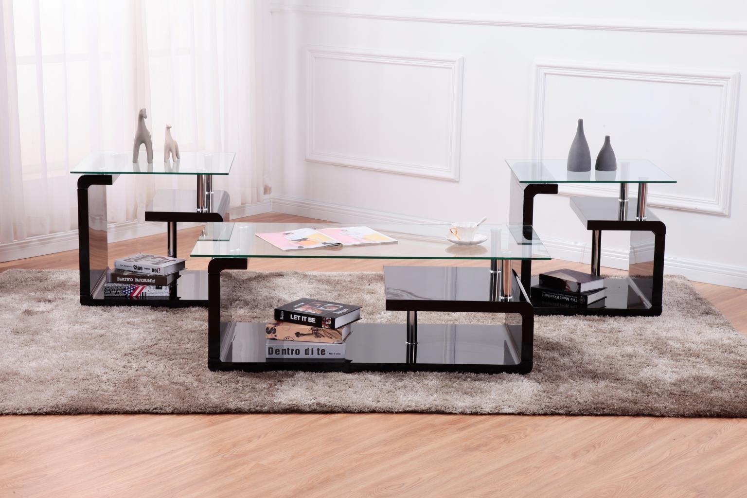 T307 - Coffee Table & End Table - Black