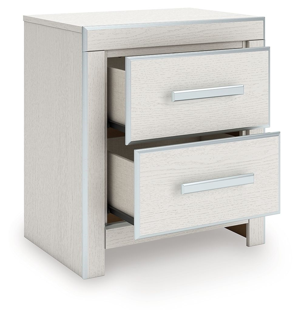 Zuraleus - Two Drawer Night Stand - White