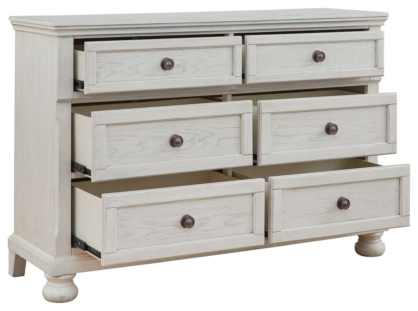 Ashley Furniture Robbinsdale - Dresser - 6 Drawers - Antique White - Image 4