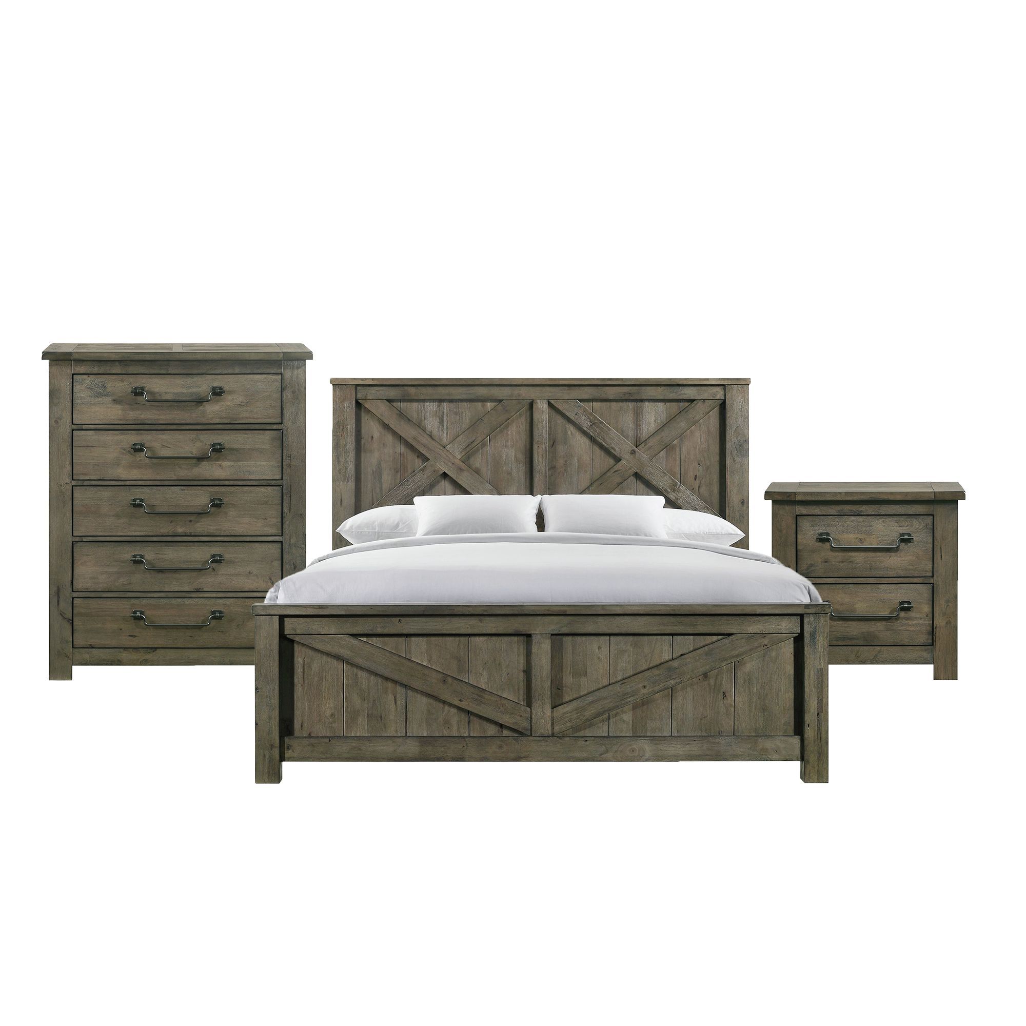 King · 3 Pc · Bedroom Set