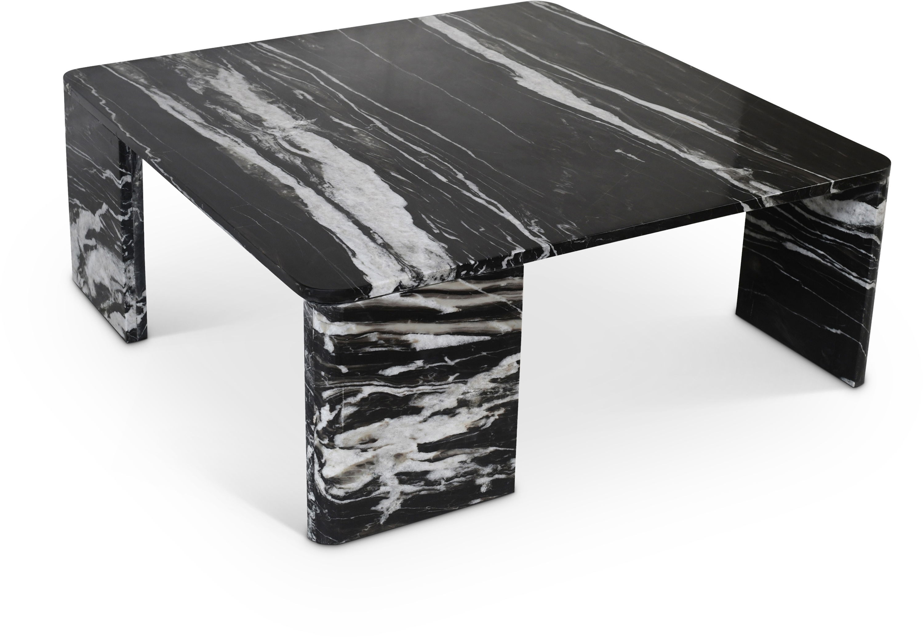 Livorno - Coffee Table - Black / Light Gray