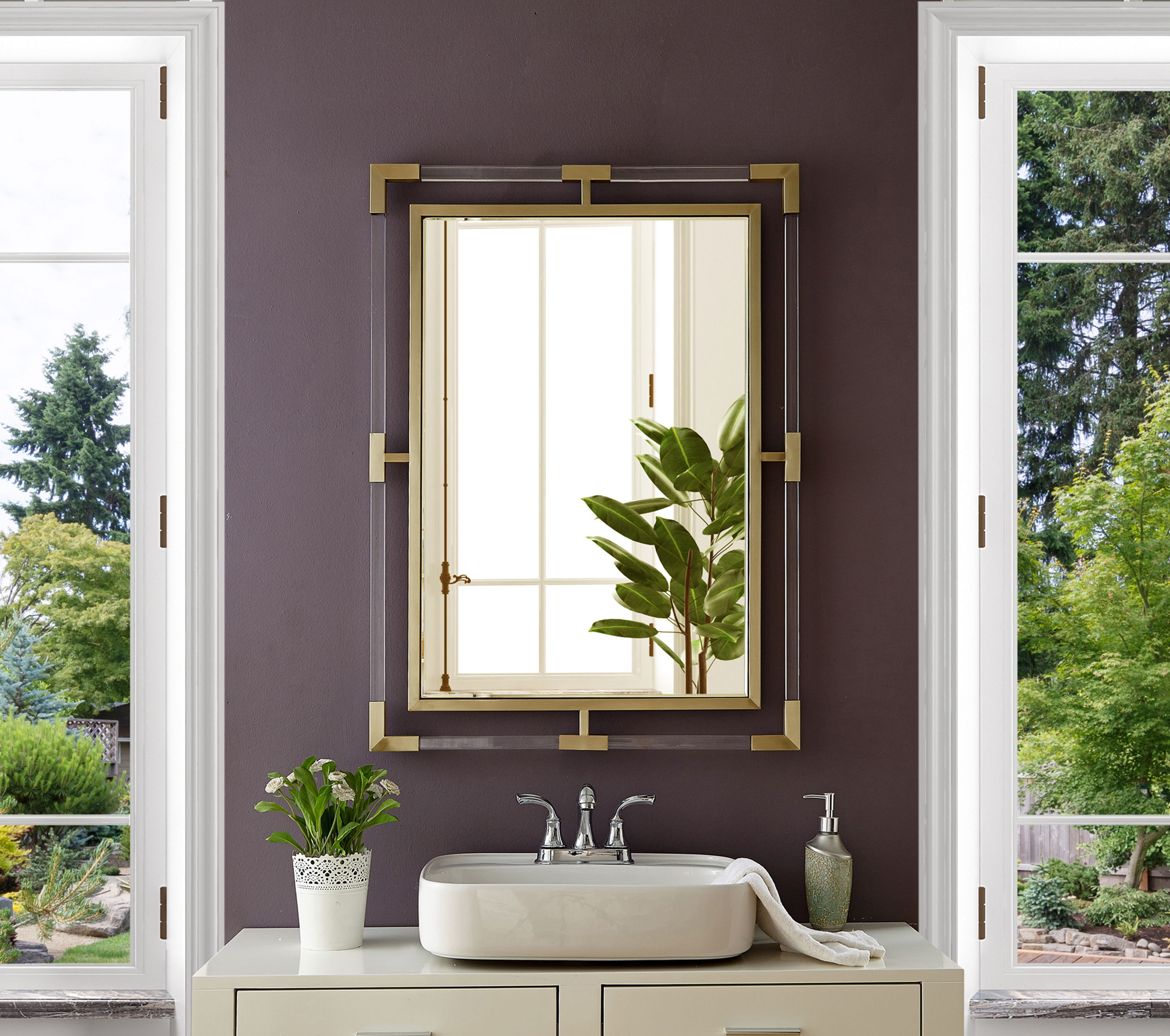 Ghost - Mirror Rectangular - Gold