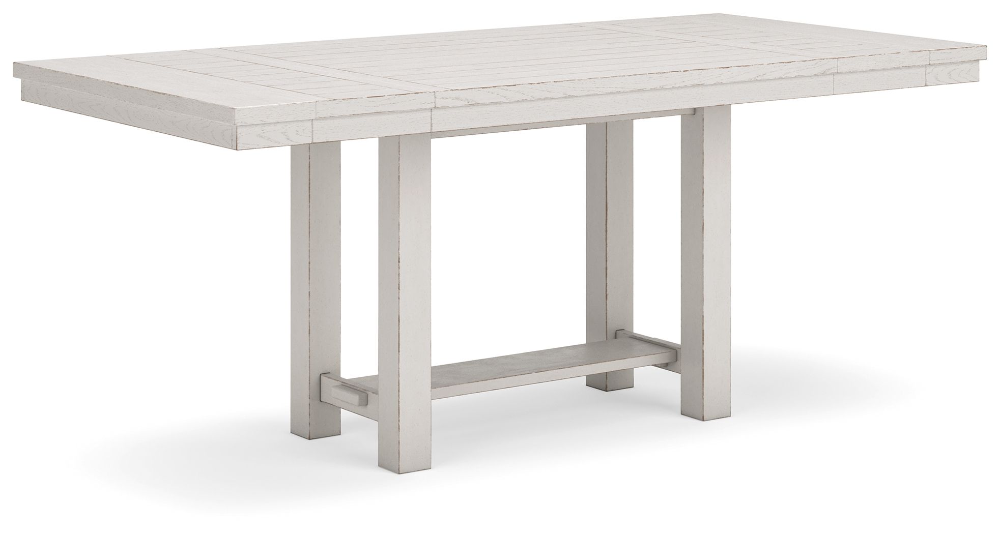 Robbinsdale - 7 Pc. - Rectangular Counter Height Dining Extension Table, 6 Barstools - Antique White