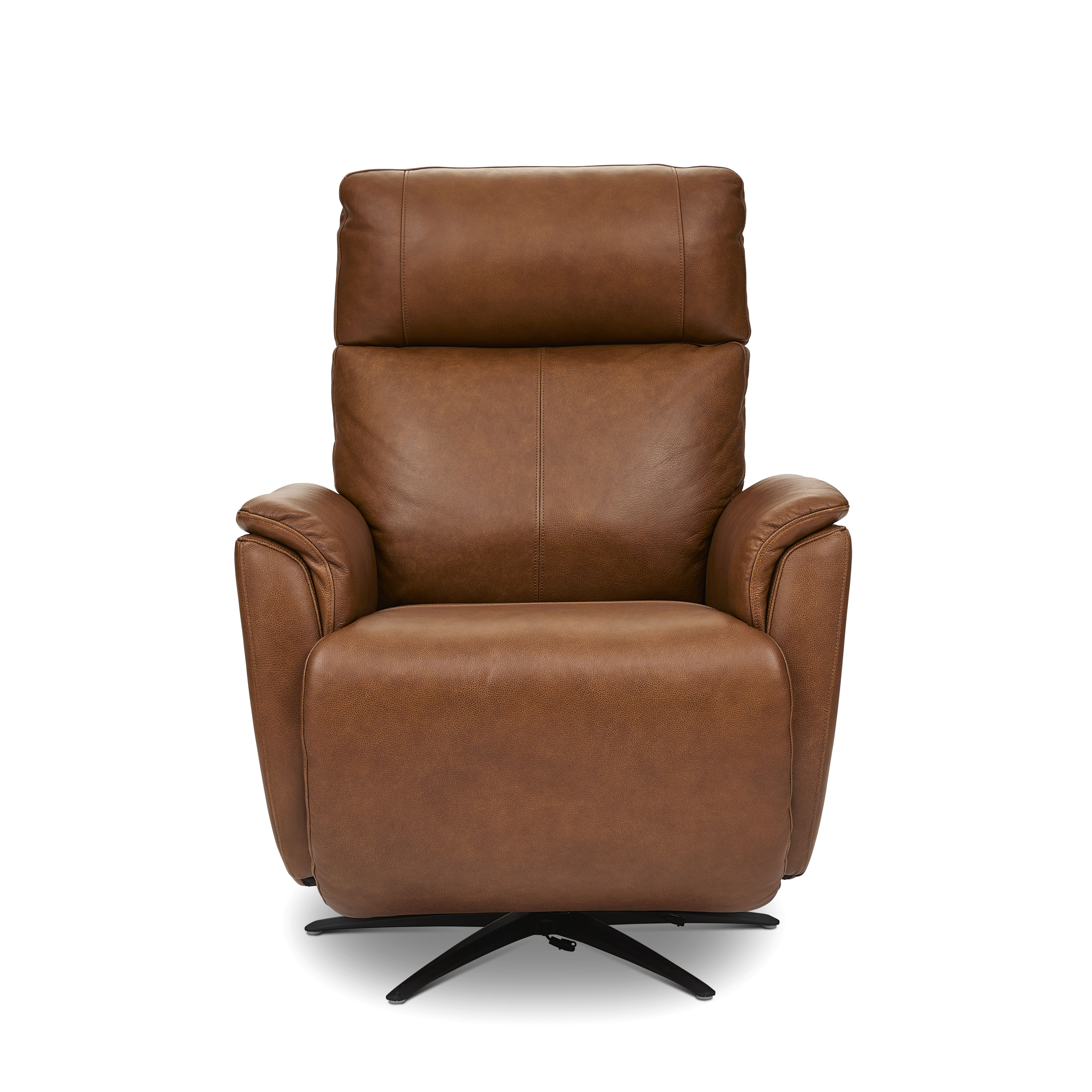 Cove - Power Swivel Recliner With Power Headrest, Lumbar, Heat, & Massage - Autumn, dark brown, view 2