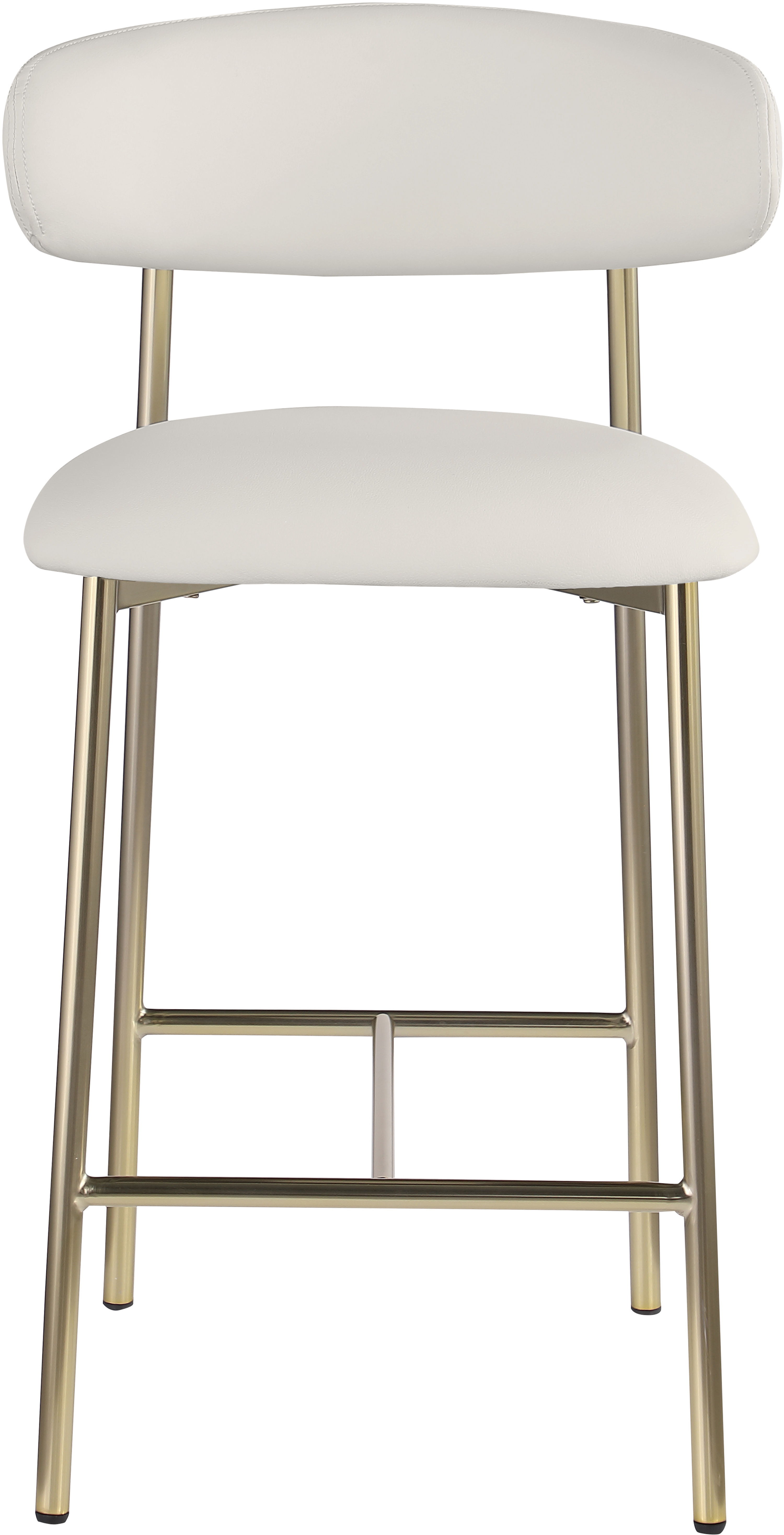 Lupita - Faux Leather Counter Stool (Set of 2) - White