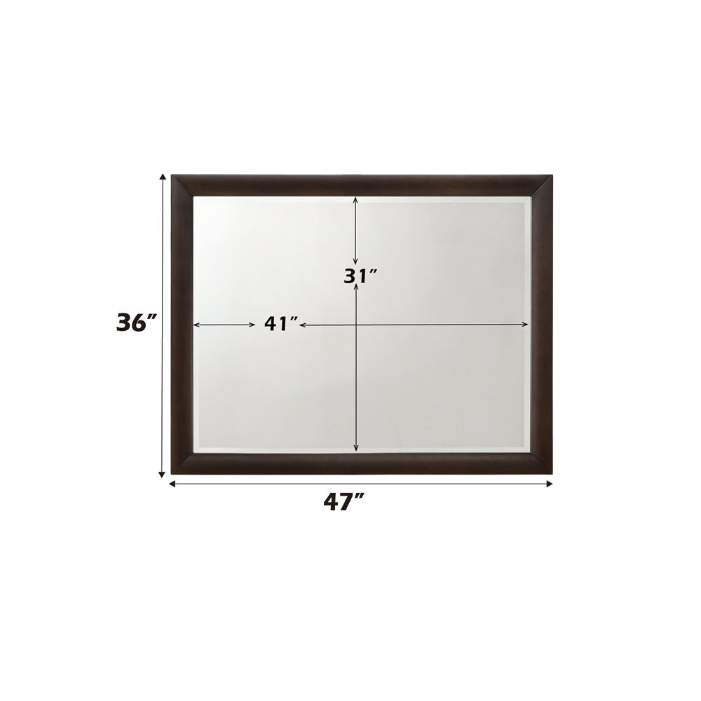 Tablita - Mirror - Dark Merlot, dark brown, view 2