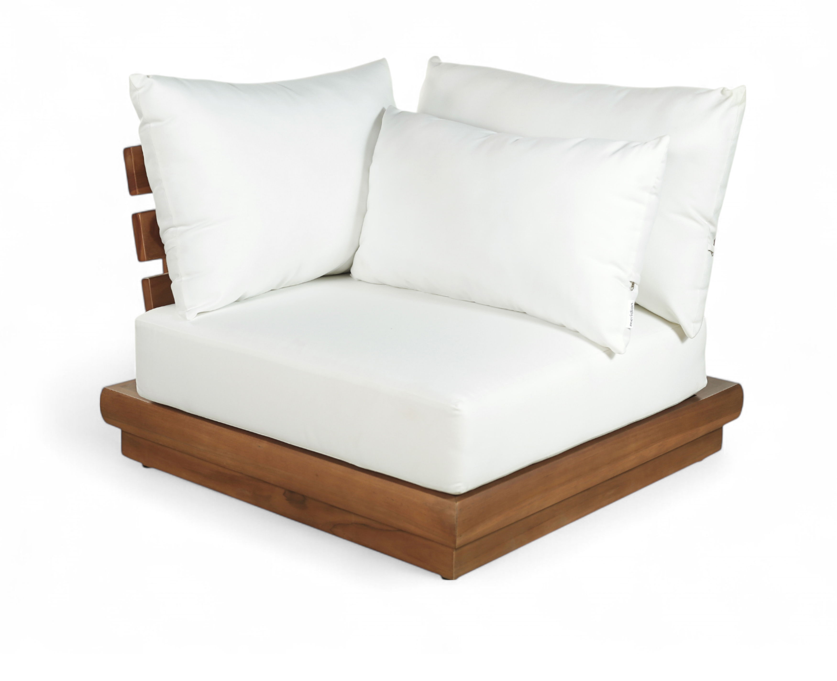 Water Resistant Fabric Upholstered Outdoor Patio Modular Corner Chair