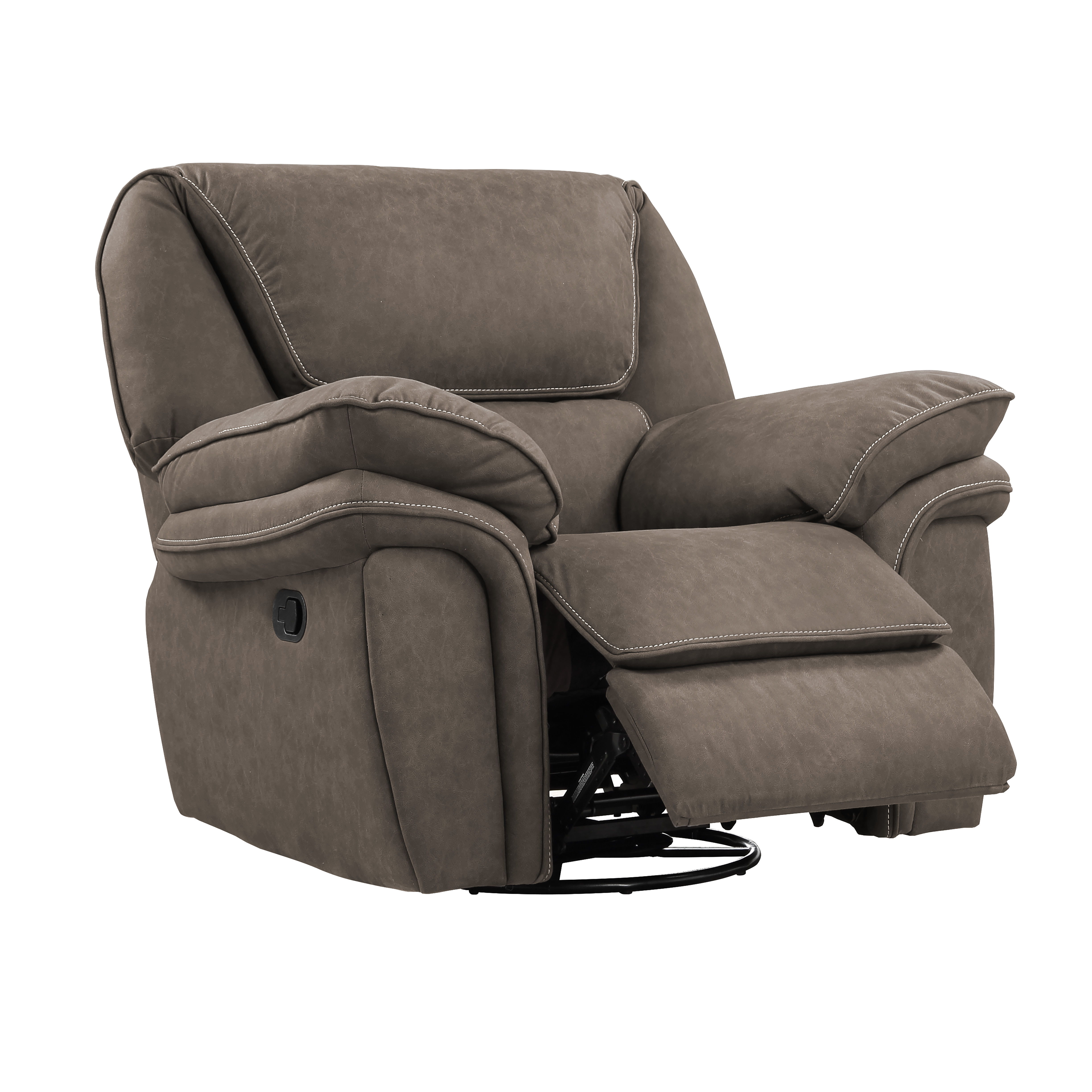 Allyn - Swivel Glider Recliner - Gray Taupe