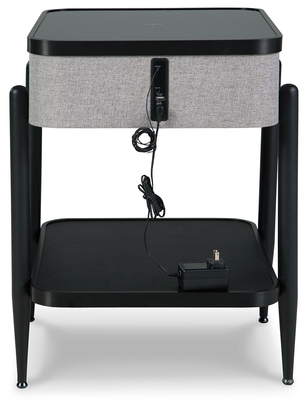 Ashley Furniture Jorvalee - Accent Table with Speaker - Gray / Black - Image 5