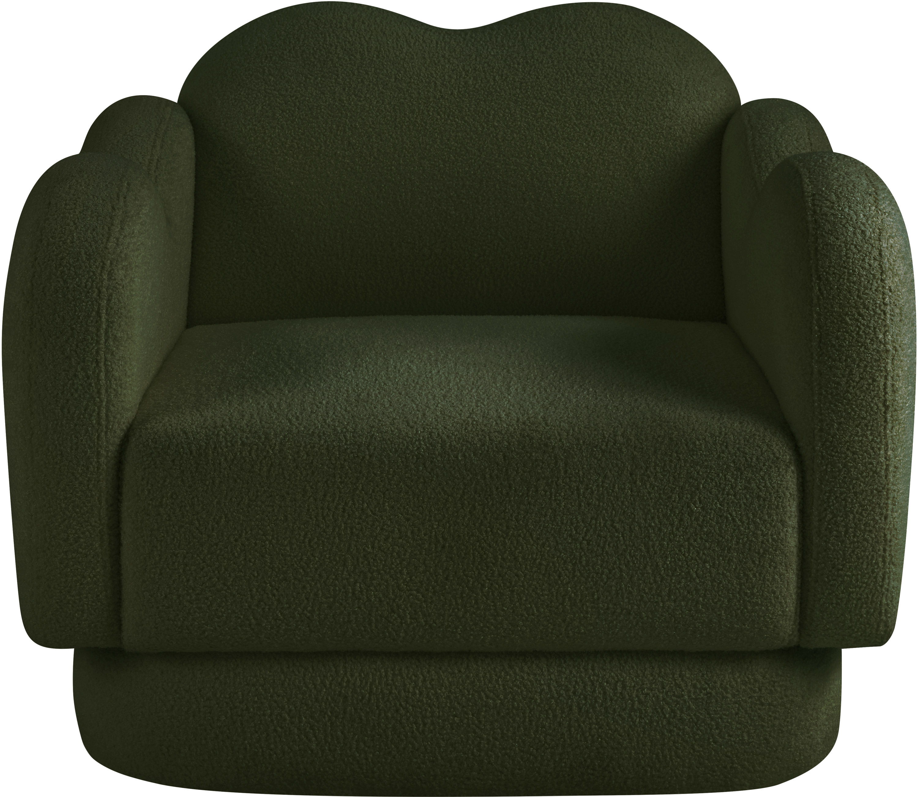 Bloom - Teddy Fabric Chair - Green