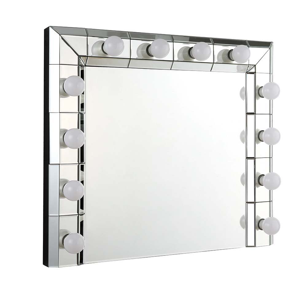 Dominic - 28" Accent Mirror - Mirrored, silver, view 2