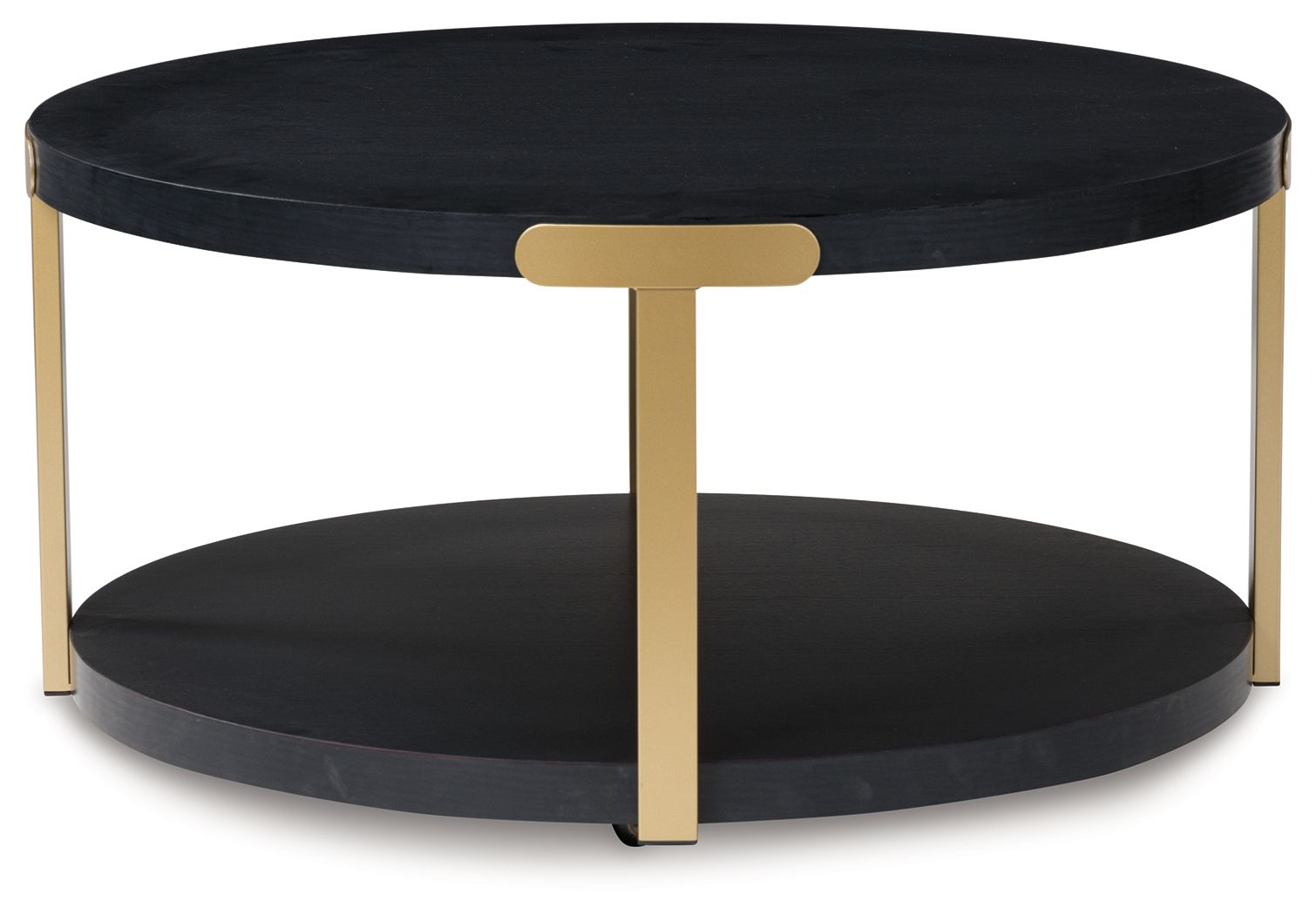 Ashley Furniture Shylore - Occasional Table Set (Set of 3) - Black / Brass Finish - Image 6