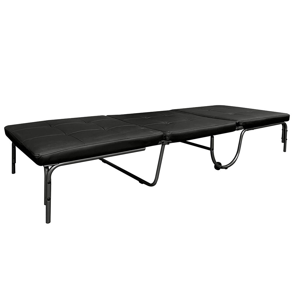 Senon - Adjustable Chair Futon - Silver & Black, black, view 5