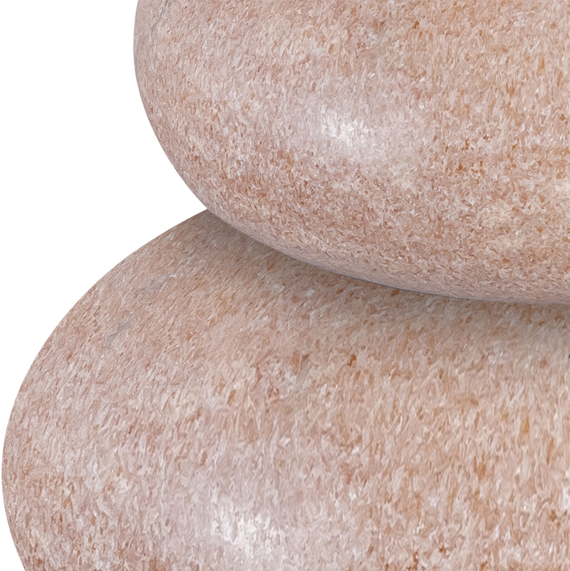 Pumpkin - 3 Piece Marble Decorative Object - Pink