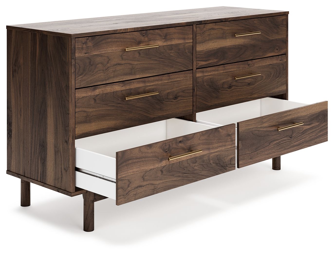 Calverson - Six Drawer Dresser - Medium - Mocha