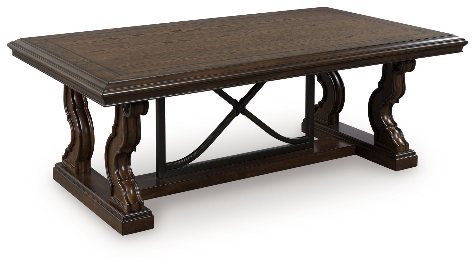 Ashley Maylee Rectangular Cocktail Table - Dark Brown