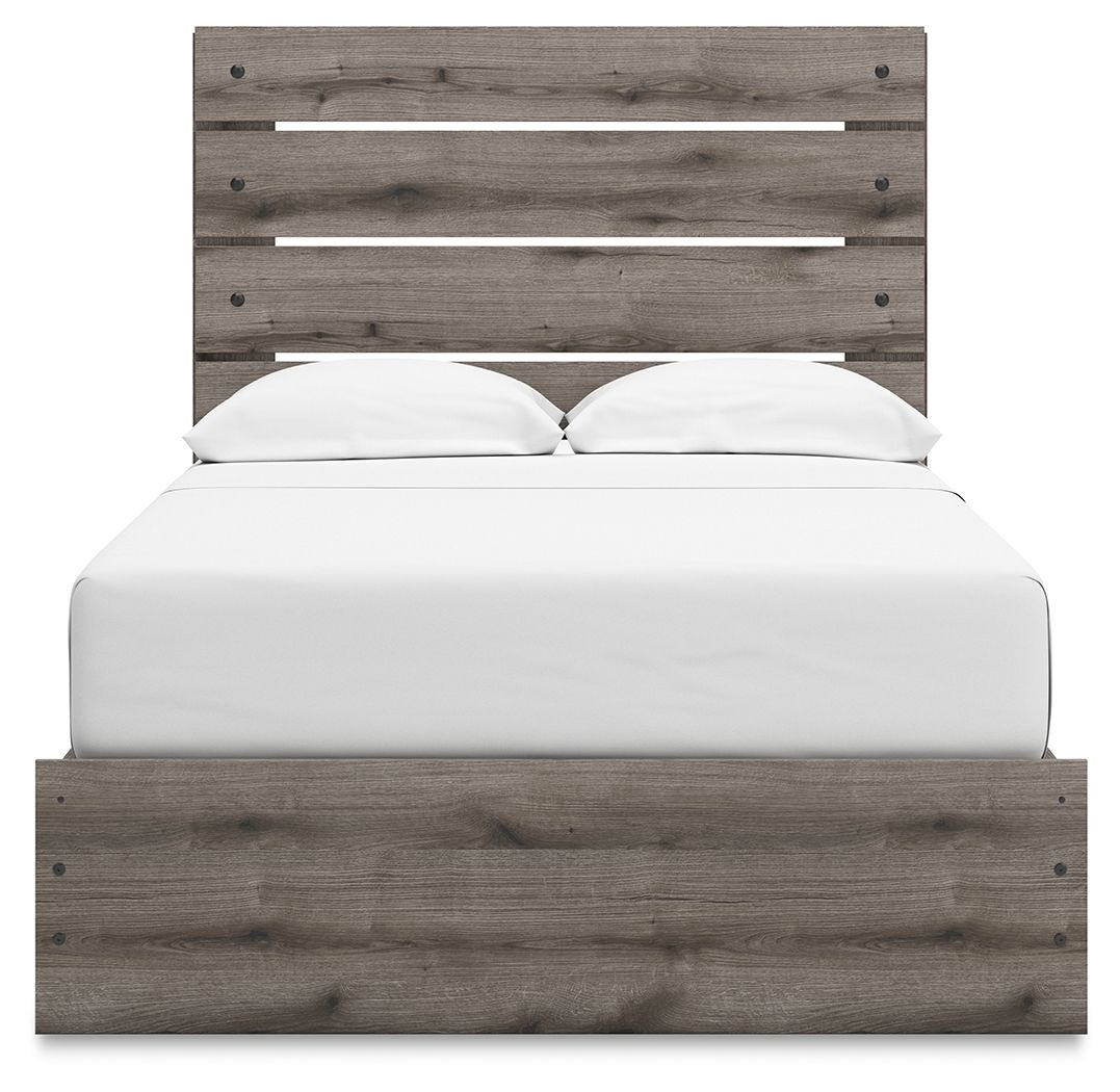 Ashley Furniture Graystorm - Full Panel Bed With Storage - Brown Gray - Image 7