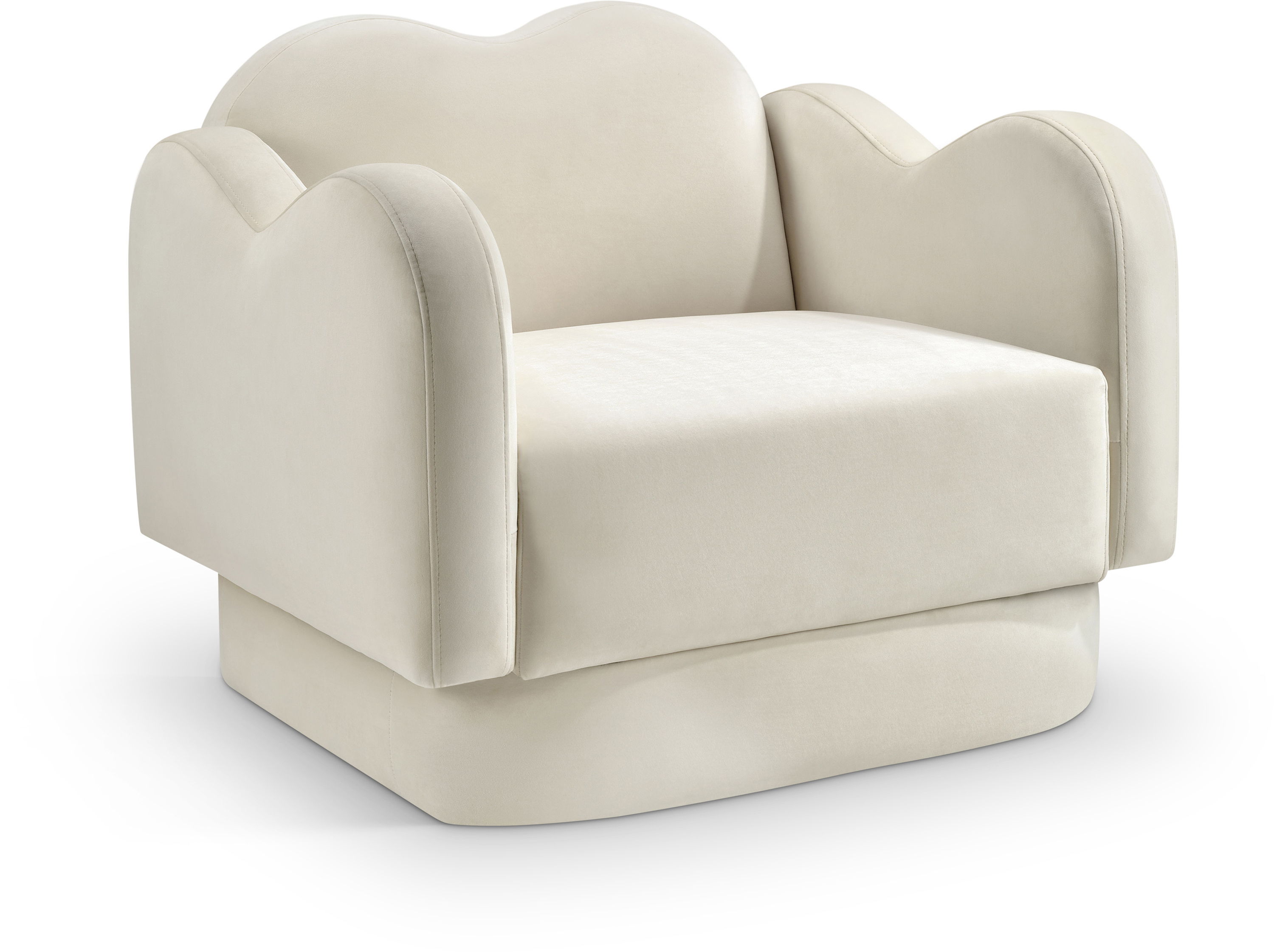 Bloom - Velvet Chair - Cream