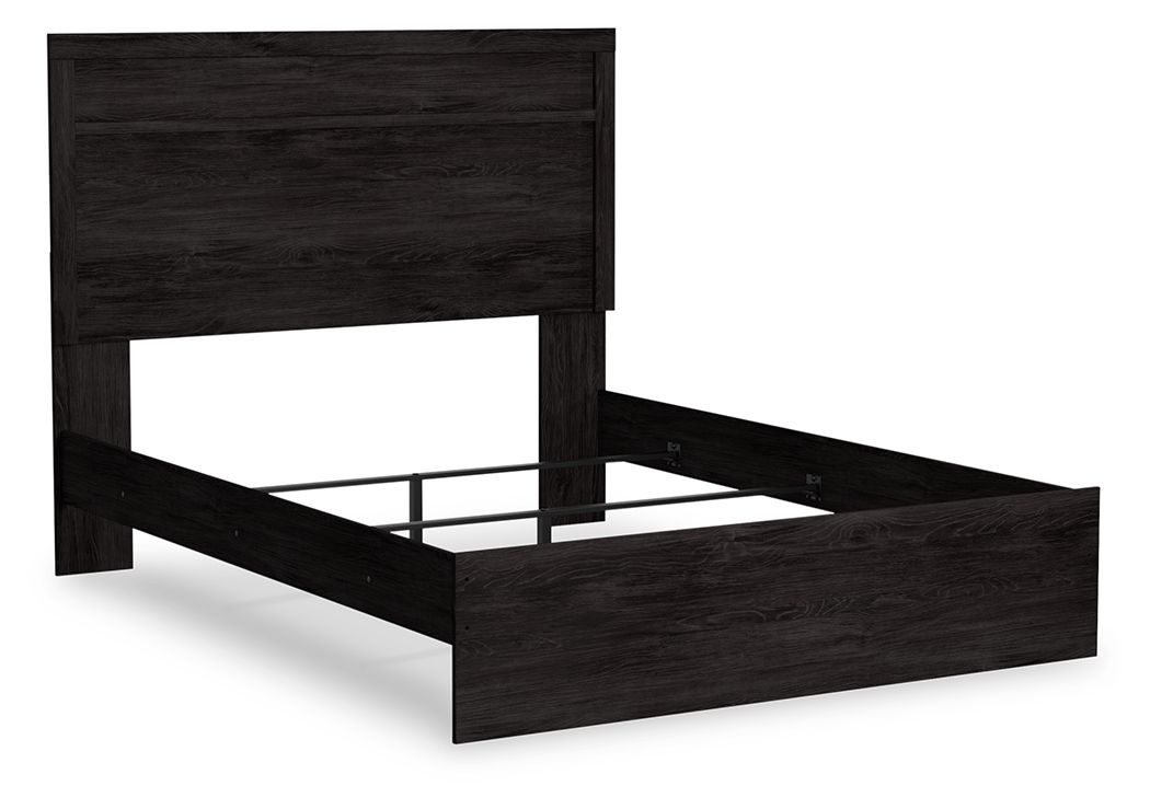 Belachime - Queen Panel Bed - Black