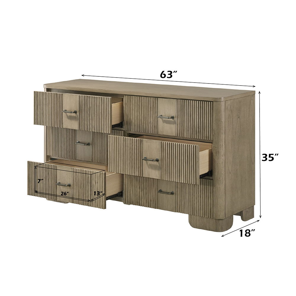 Lakkari - Dresser - Antique Oak, light brown, view 5