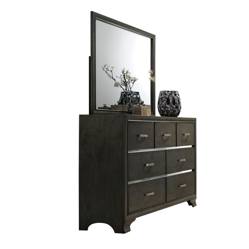Carine II - Dresser - Gray, dark gray
