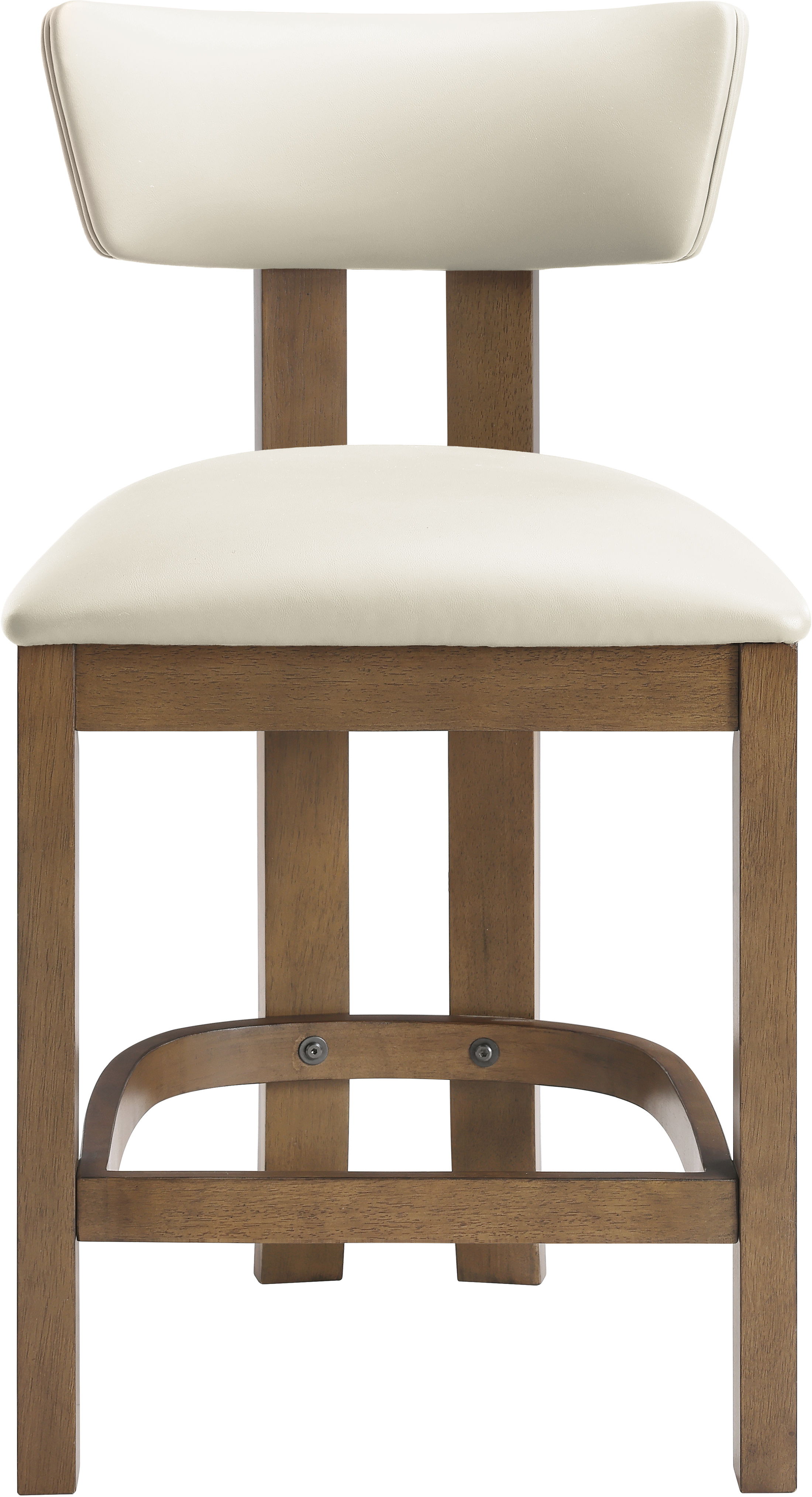 Lavrin - Vegan Leather Upholstered Counter Stool (Set of 2) - Cream