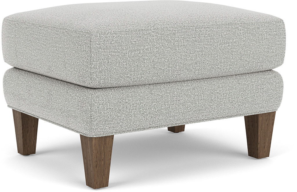 Venture - Fabric Ottoman, white