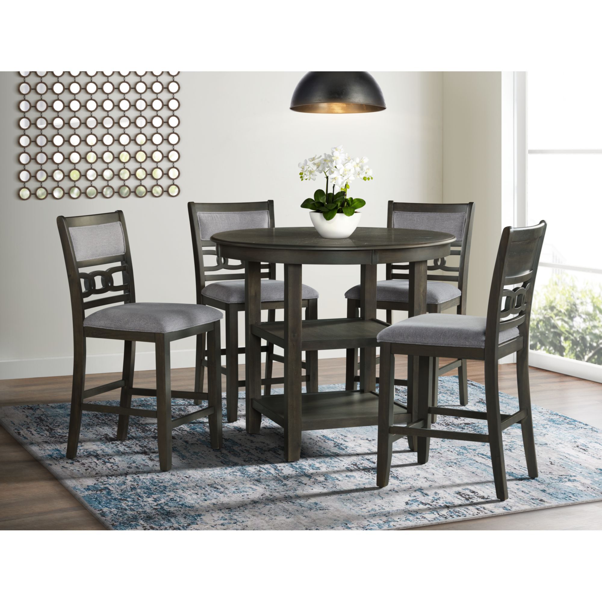 Amherst - 5 Piece Set (Table And Four Side Chairs) - Gray Finish