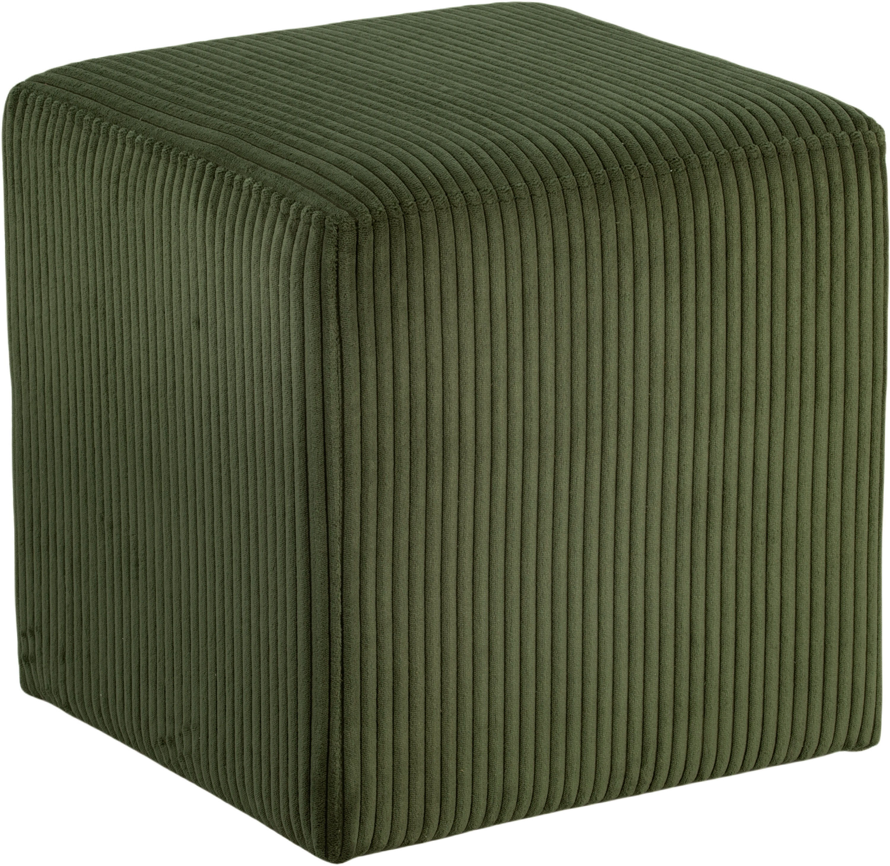 Roy - Microsuede Ottoman / Stool - Green