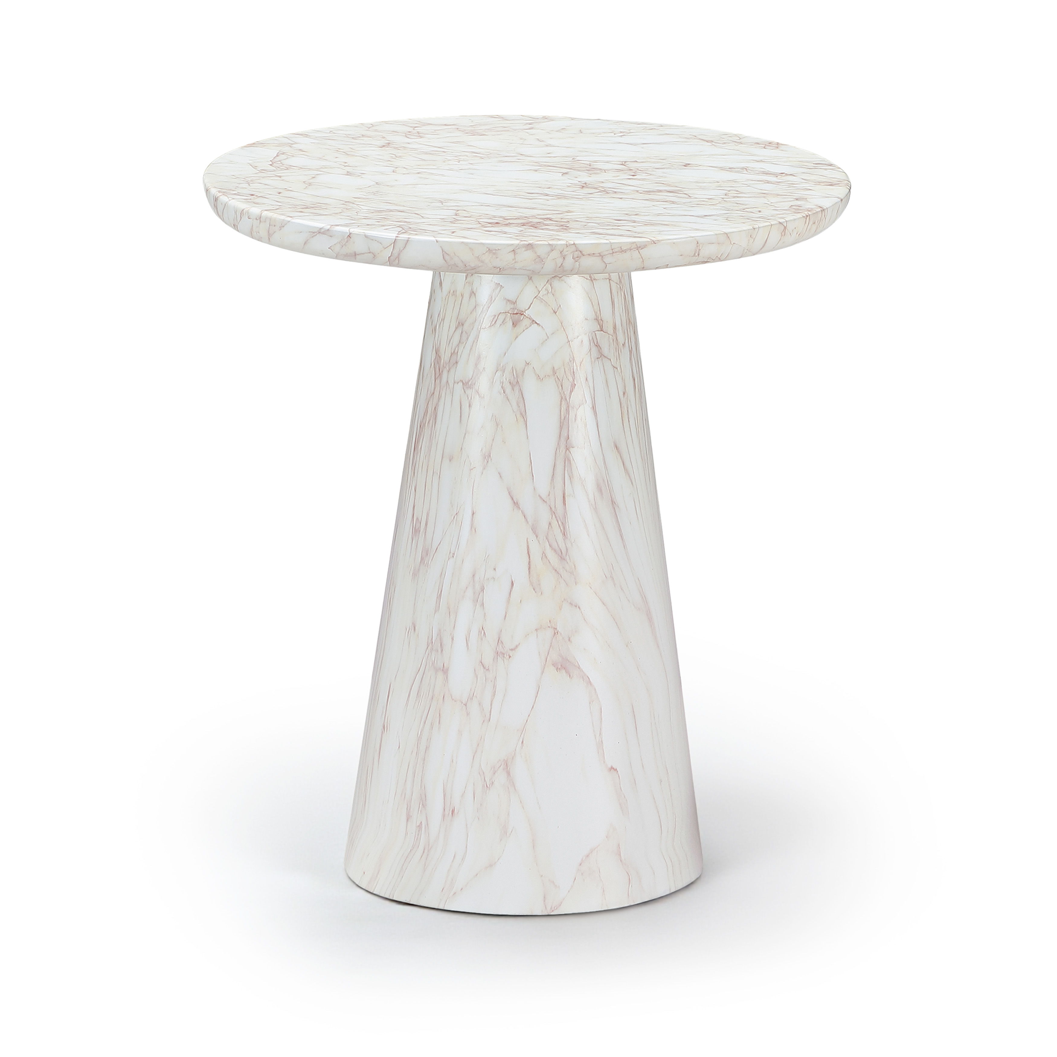 Cassino - Concrete Indoor / Outdoor End Table - White