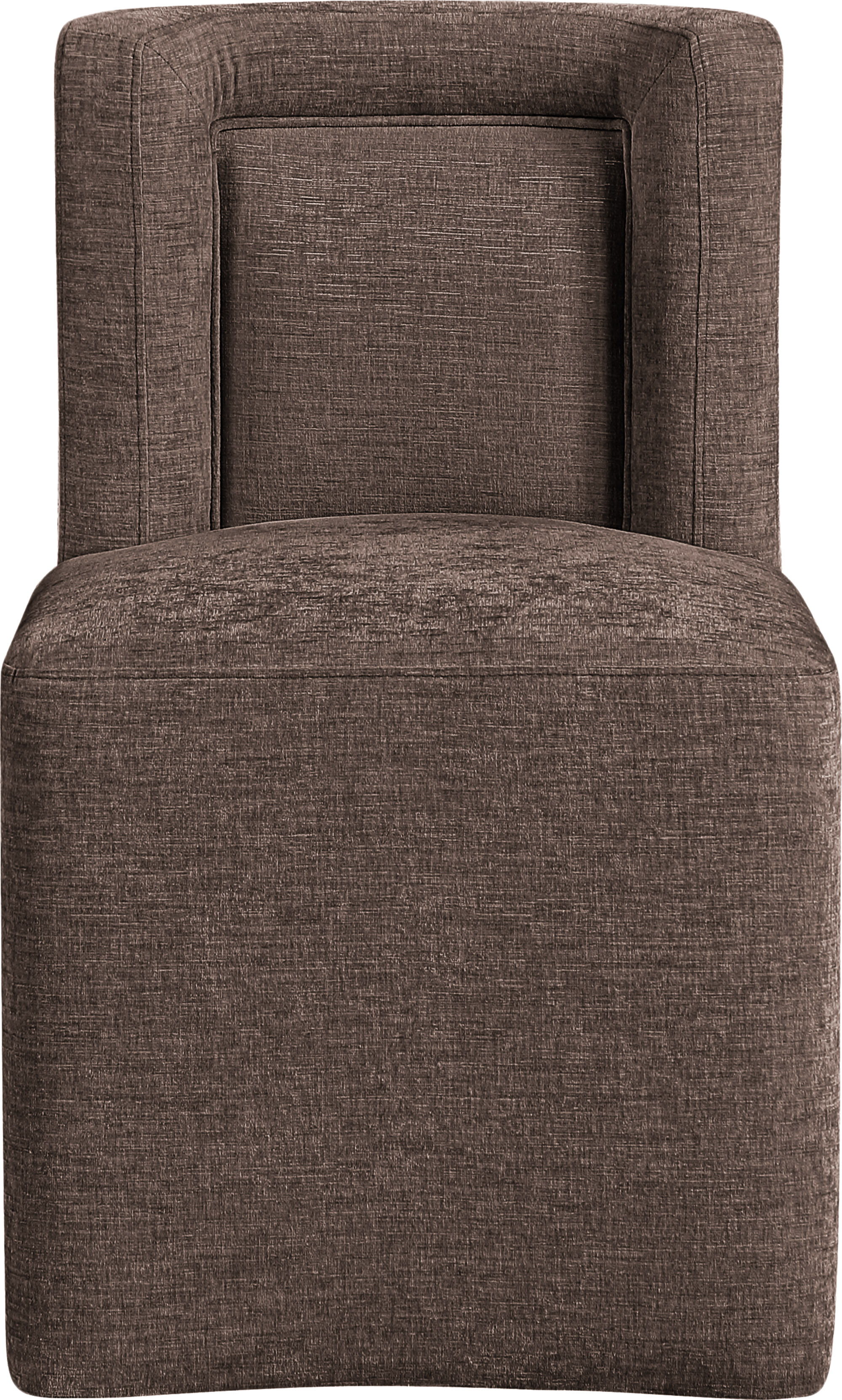 Duvina - Chenille Performance Fabric Dining Chair - Brown