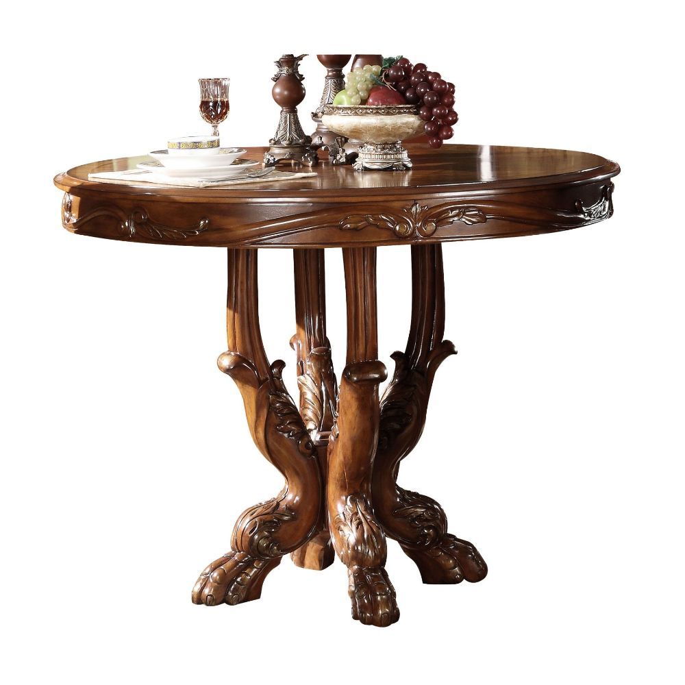 Dresden - Counter Height Table - Cherry Oak, dark brown