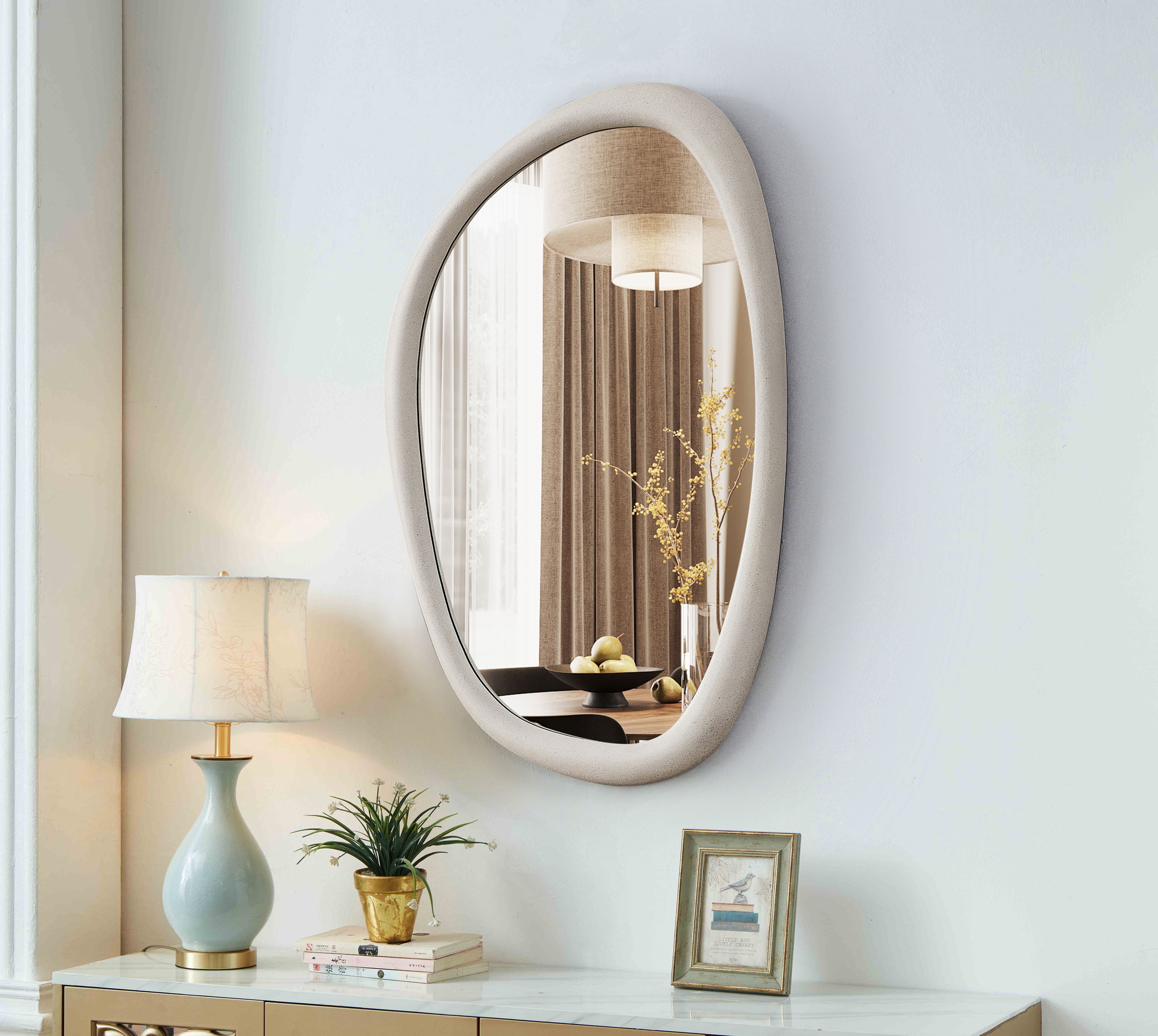 Holland - 45" Mirror - White