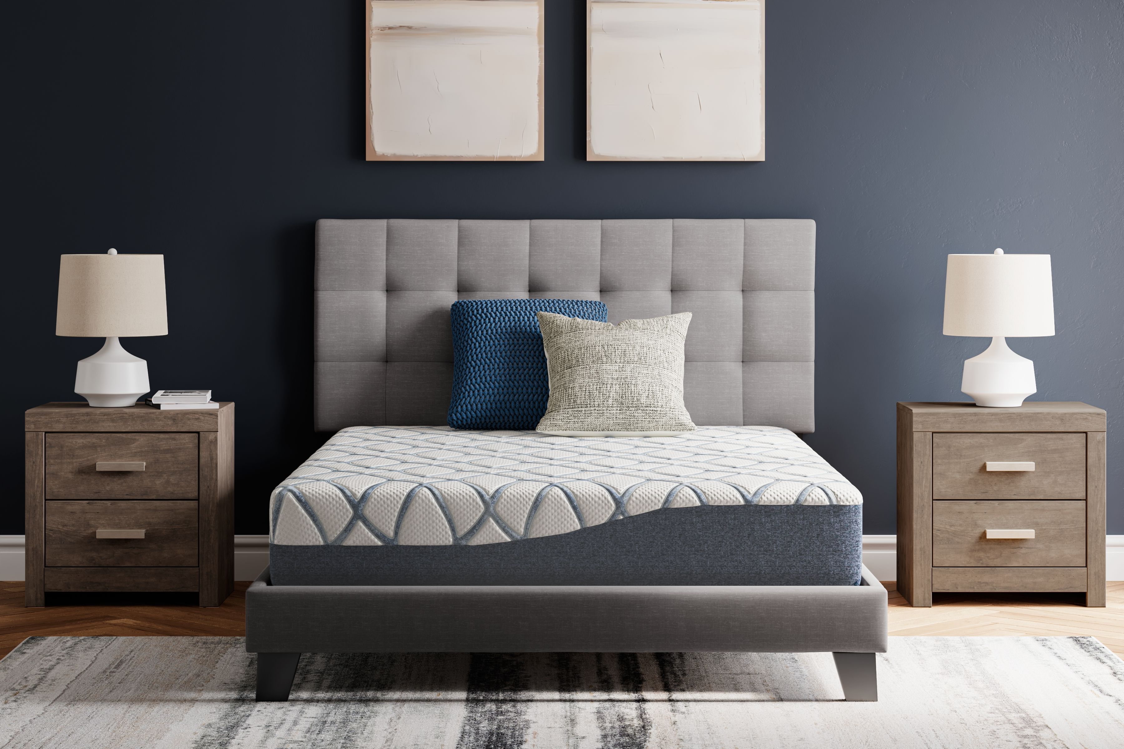 10 Inch Chime Elite 2.0 - Twin Mattress - White / Blue