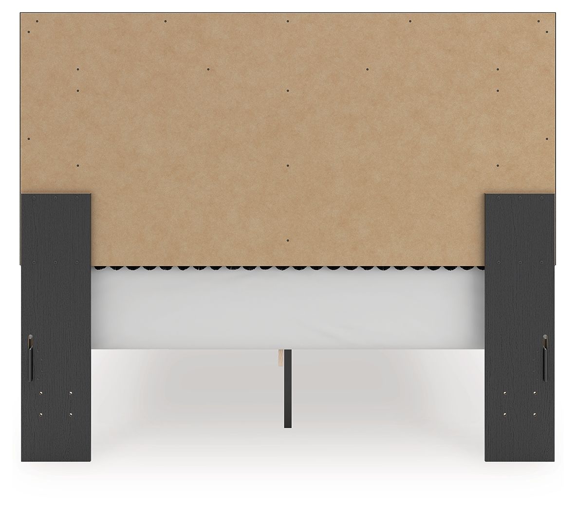 Ashley Furniture Zuraleus - Queen Upholstered Panel Platform Storage Bed - Black - Image 7