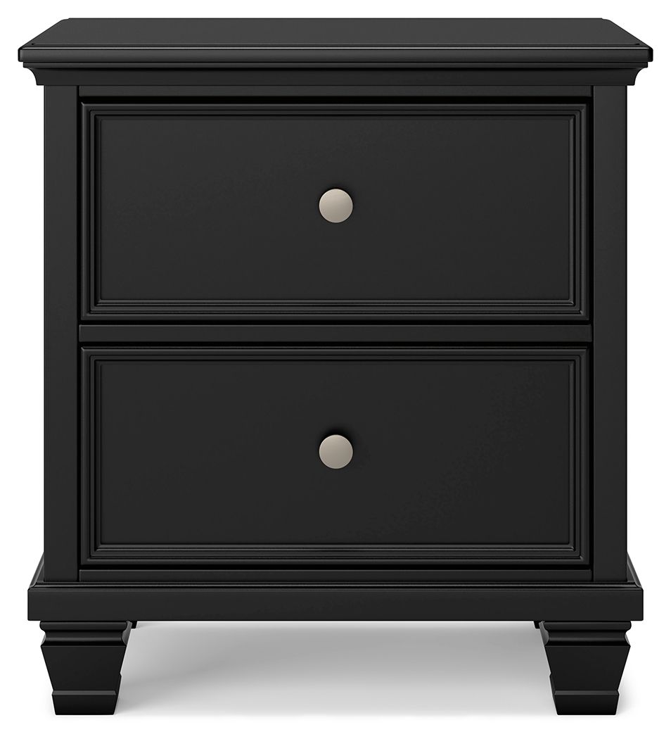 Ashley Furniture Lanolee - Two Drawer Nightstand - Black - Image 6