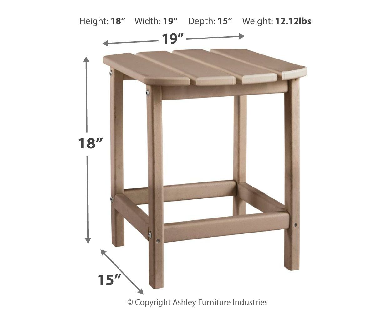 Ashley Furniture Sundown Treasure - 3 Pc. - Conversation Set - Grayish Brown - Image 5