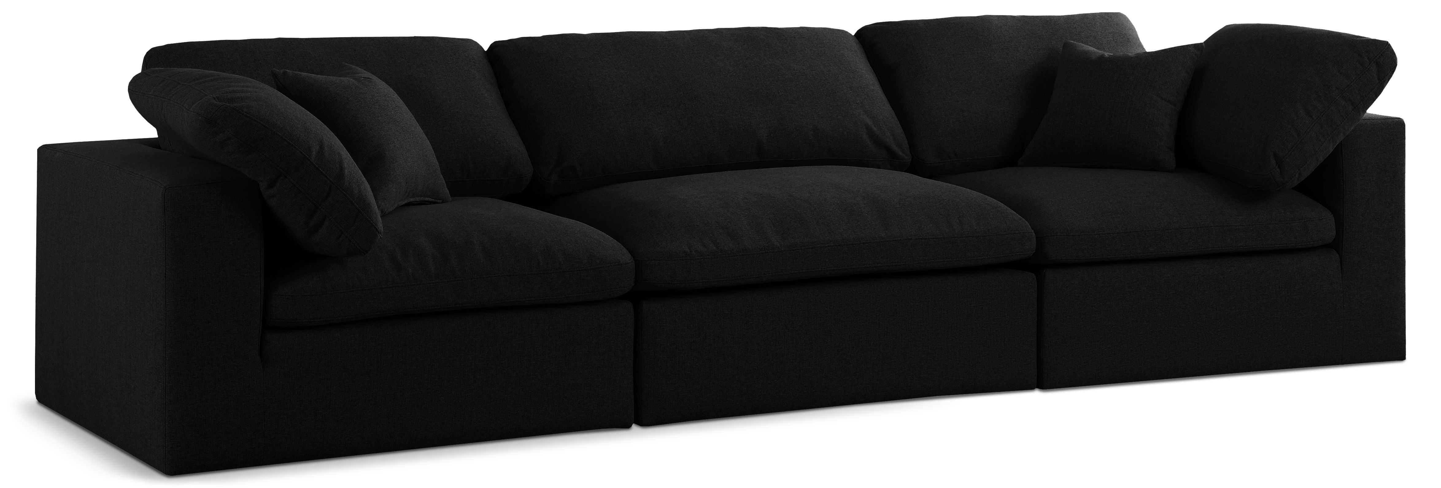 Serene - 3 Seat Modular Sofa - Black