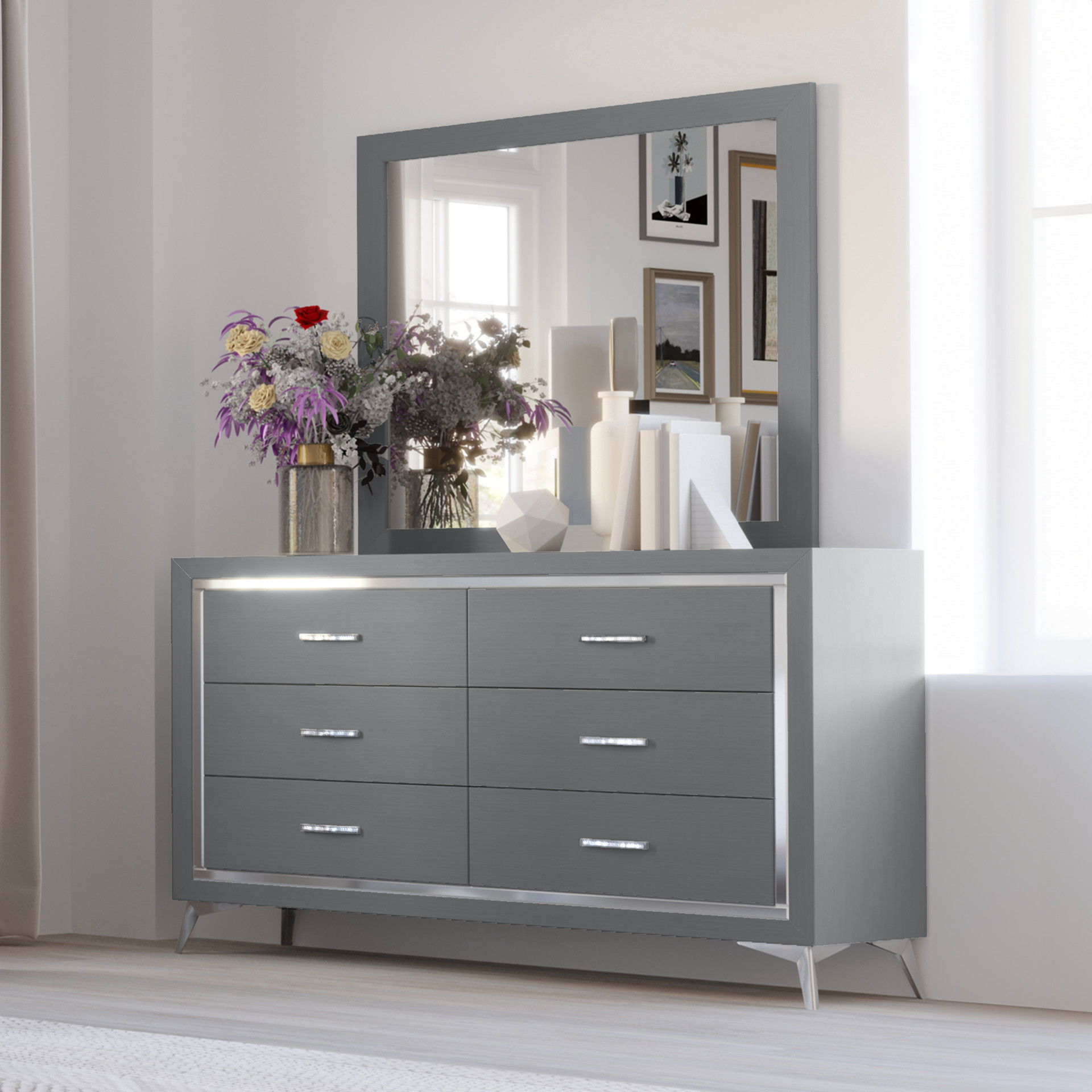 Huxley - Mirror - Gray, gray, view 5