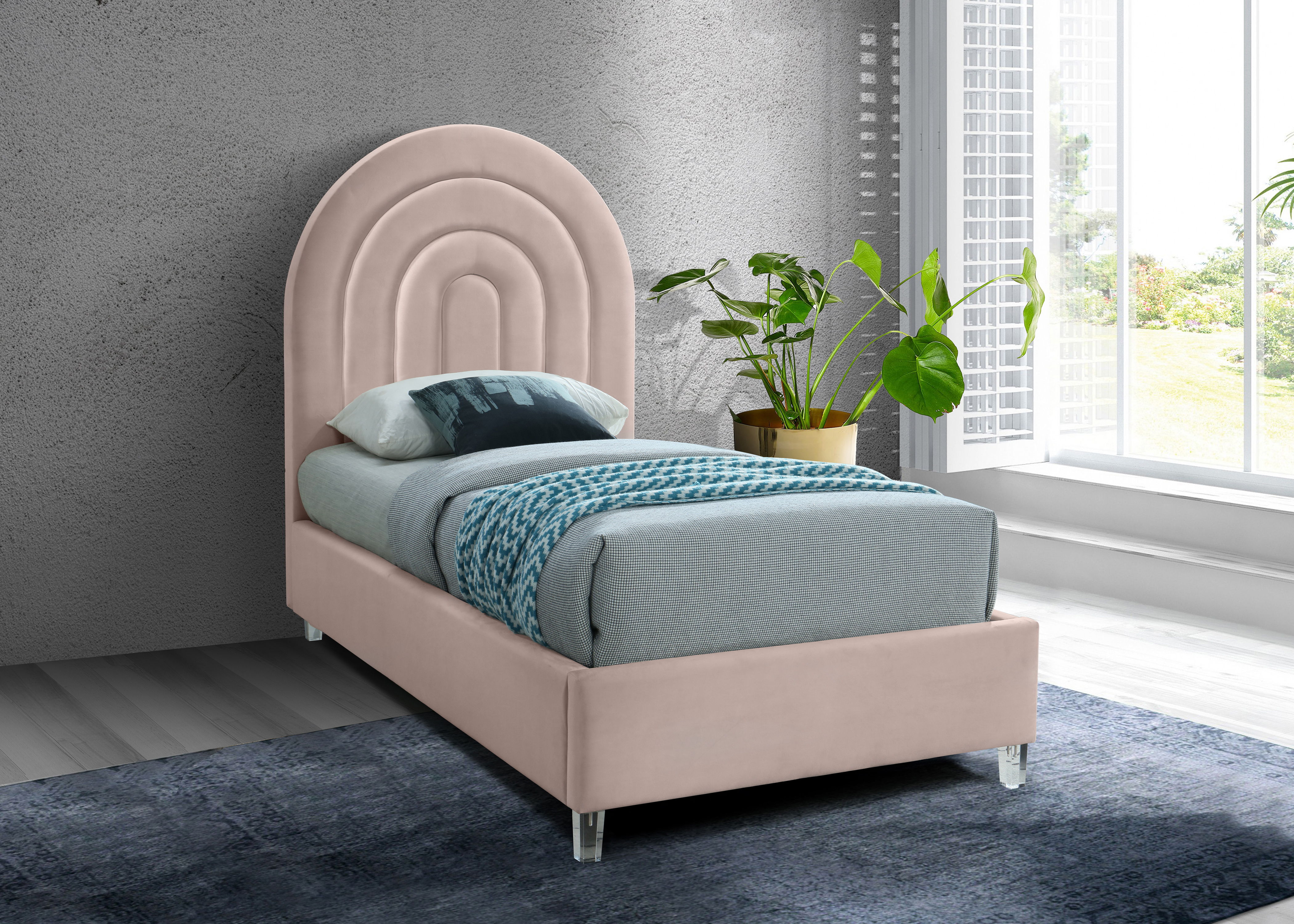 Rainbow - Twin Bed - Pink