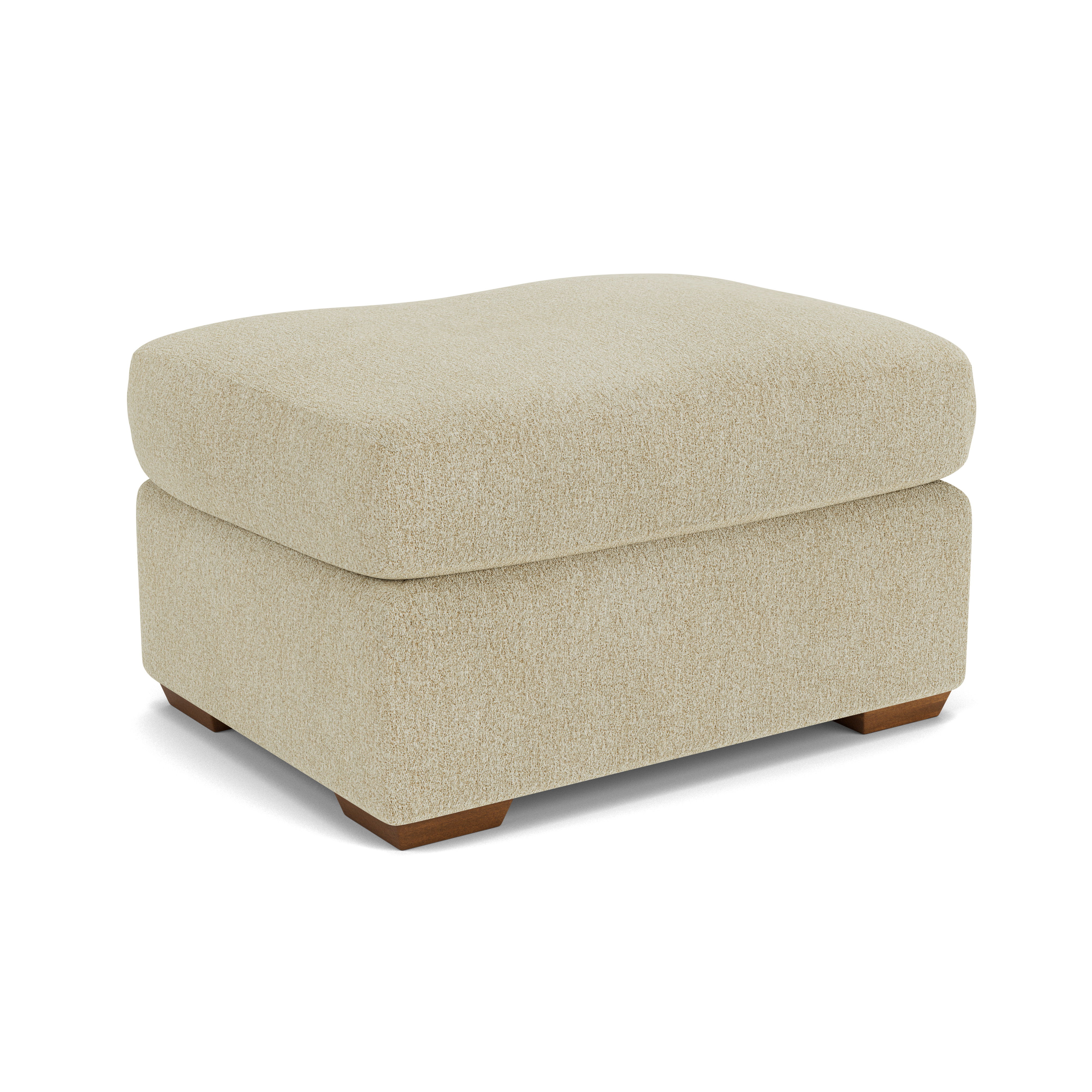 Blanchard - Fabric Ottoman, dark brown, view 2