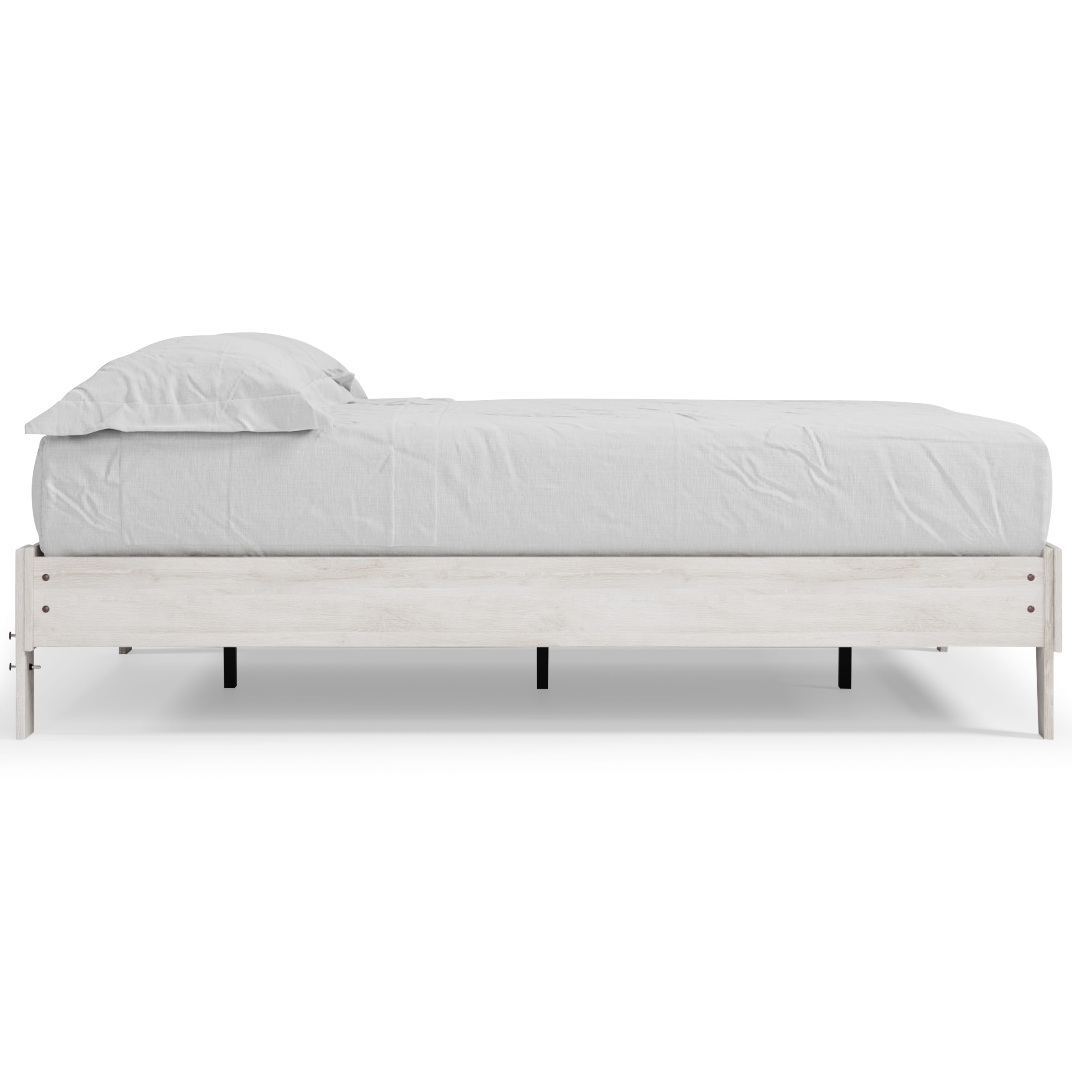 Shawburn - Queen Platform Bed - Whitewash, white, view 8