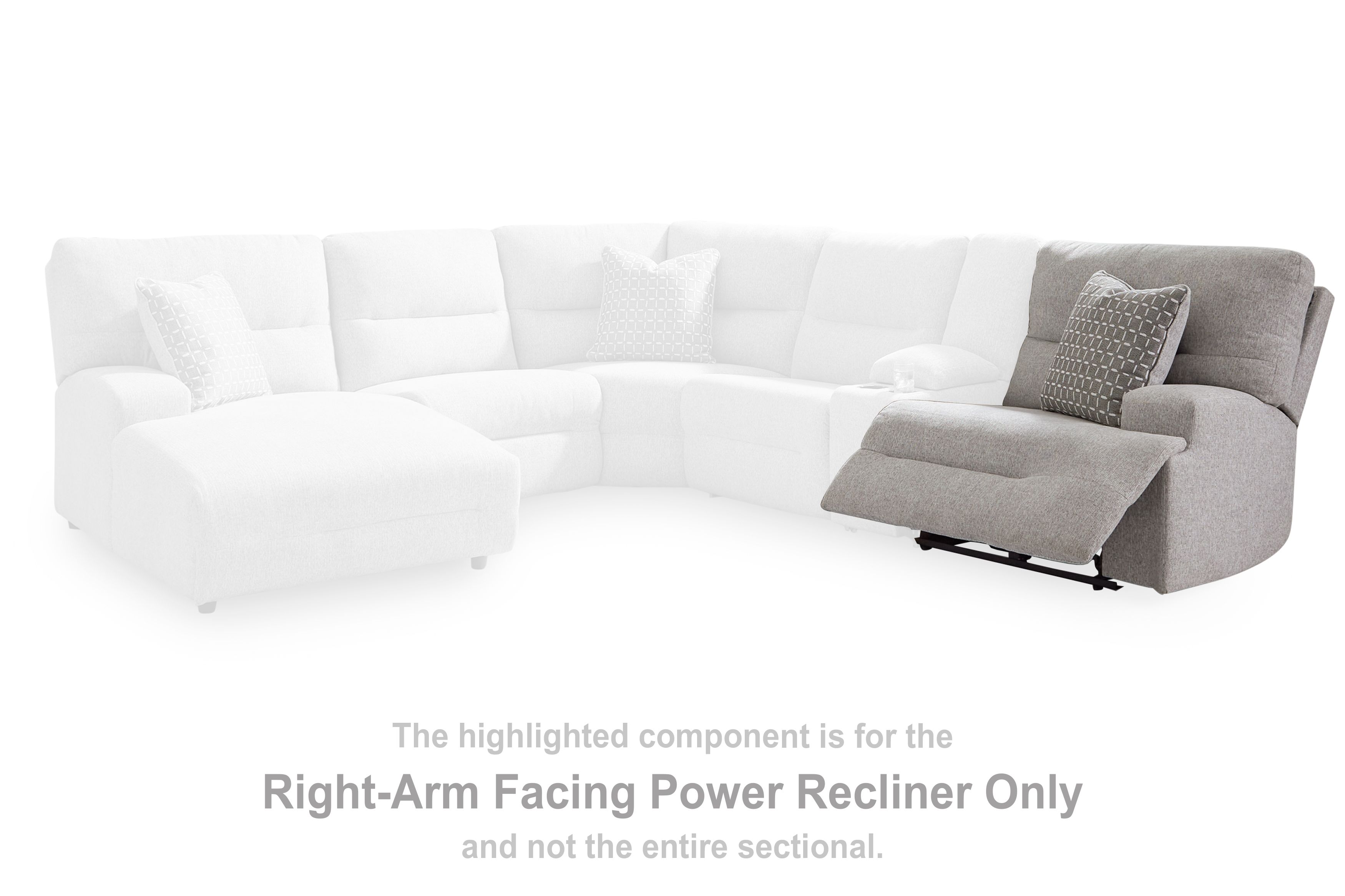 Acklen Place - Raf Zero Wall Power Recliner - Pewter