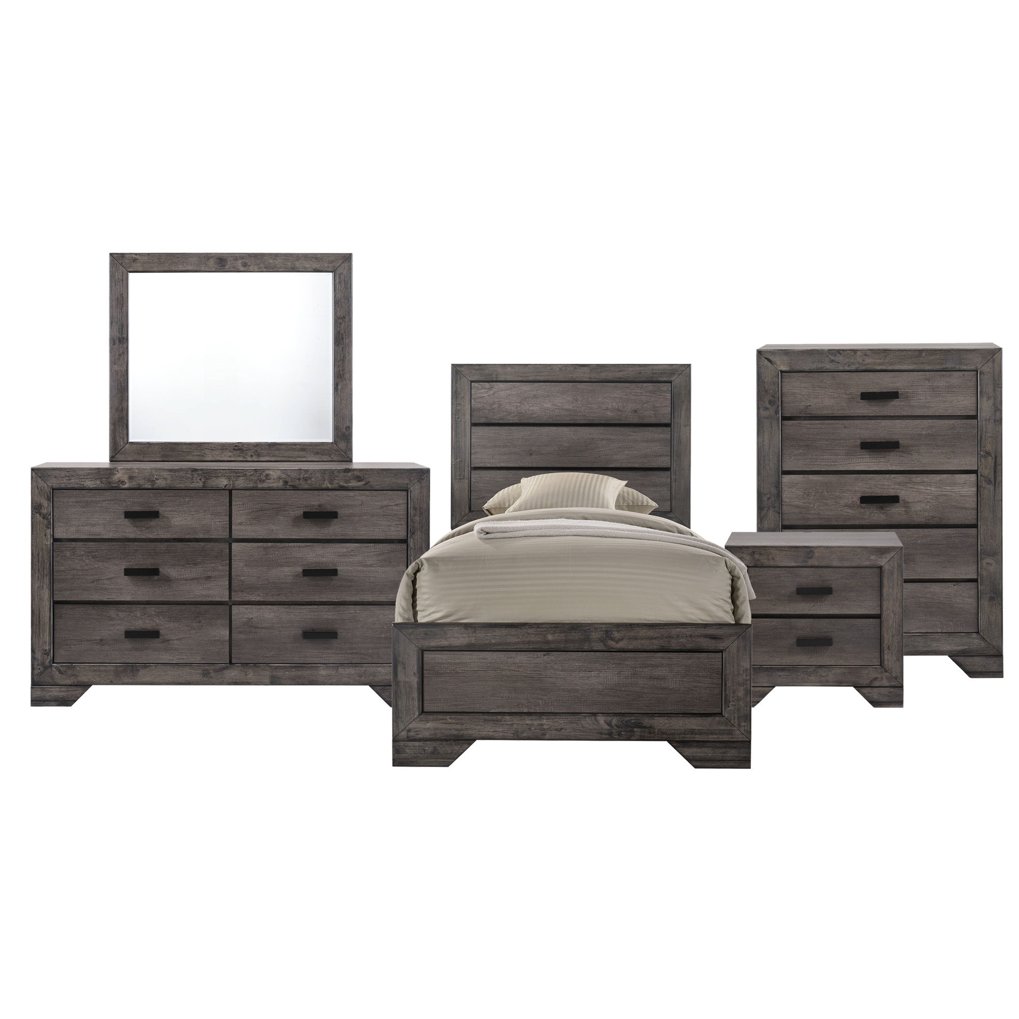 Twin · 5 Pc · Bedroom Set
