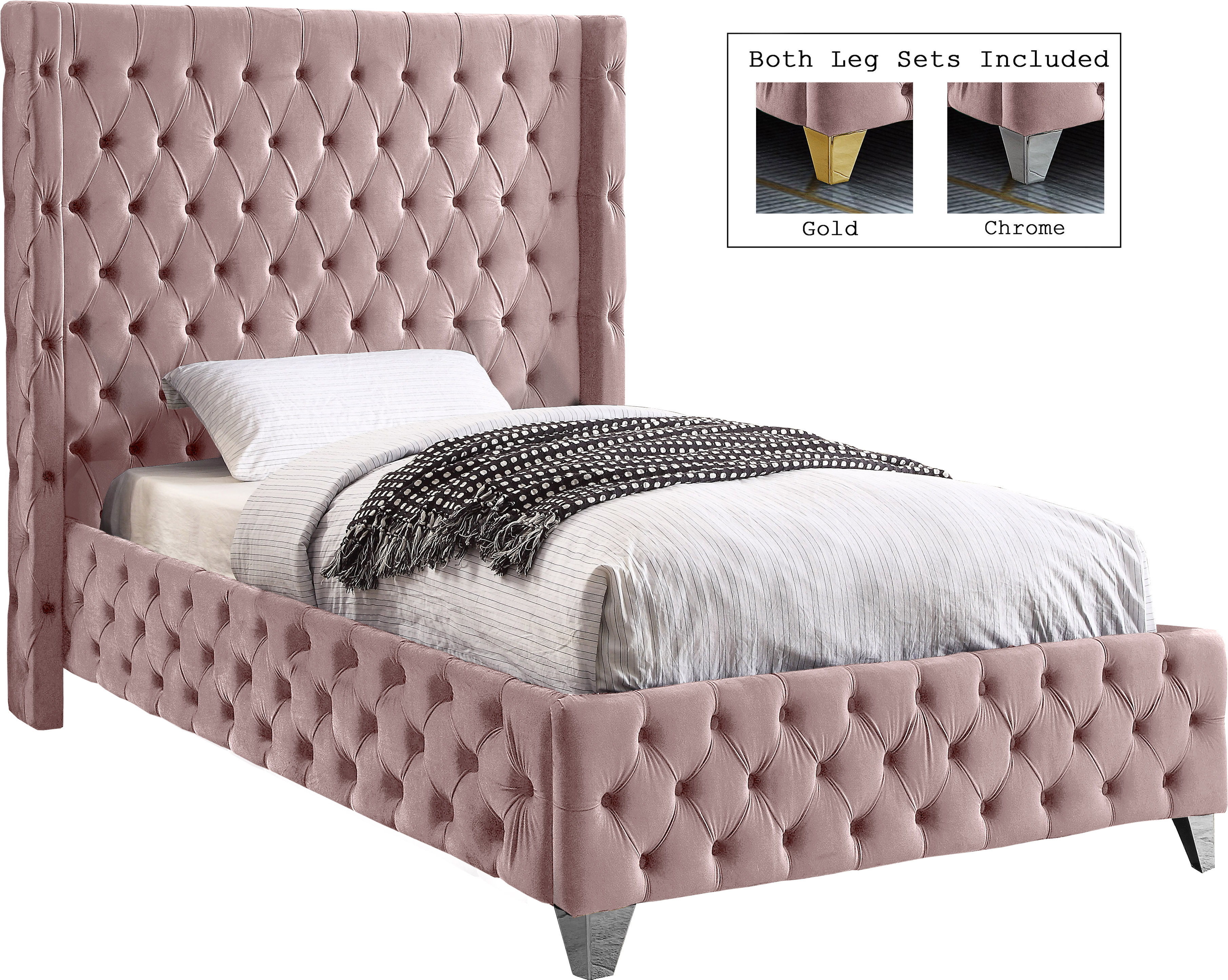 Savan - Twin Bed - Pink