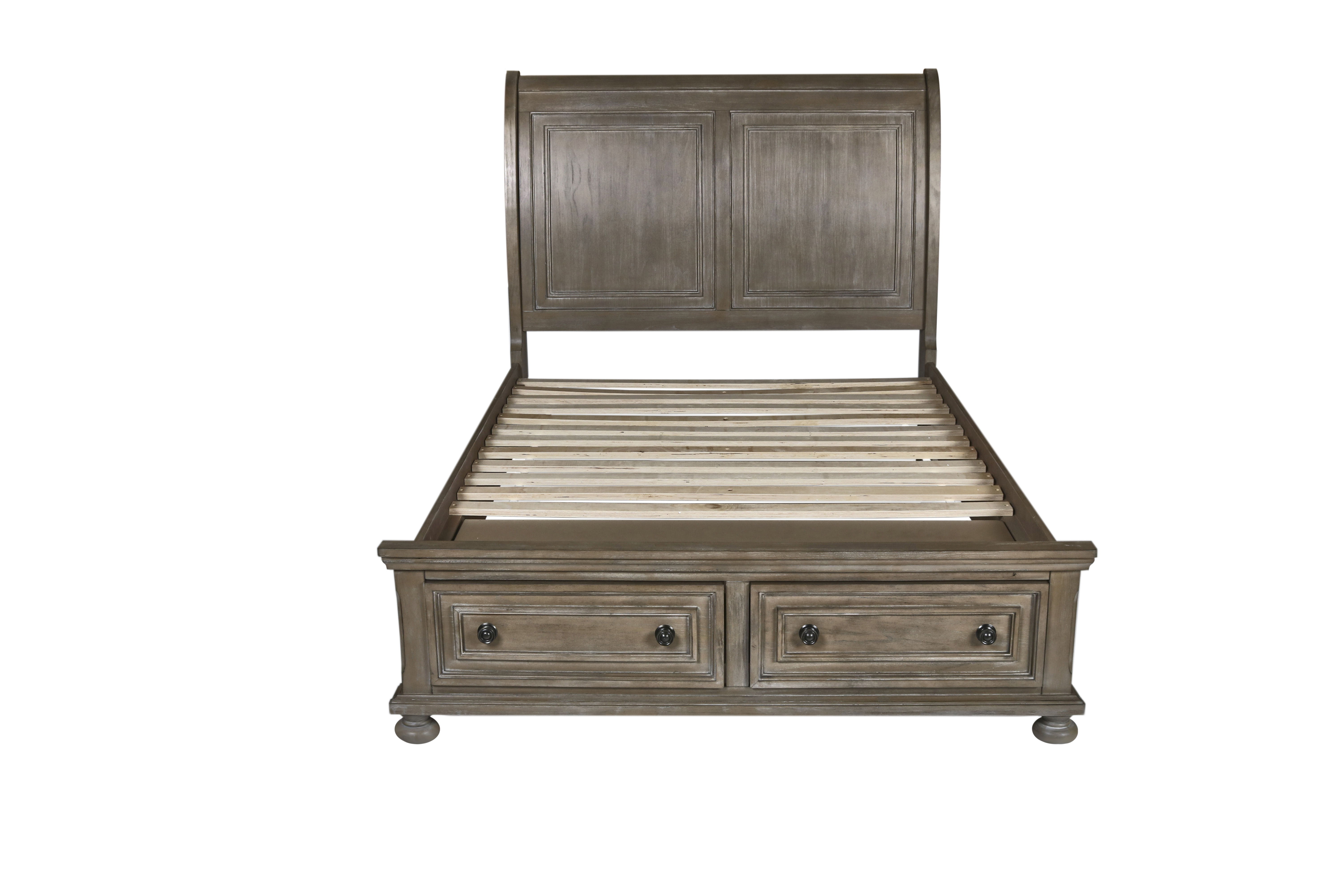 Allegra - 4/6 Full Bed - Pewter